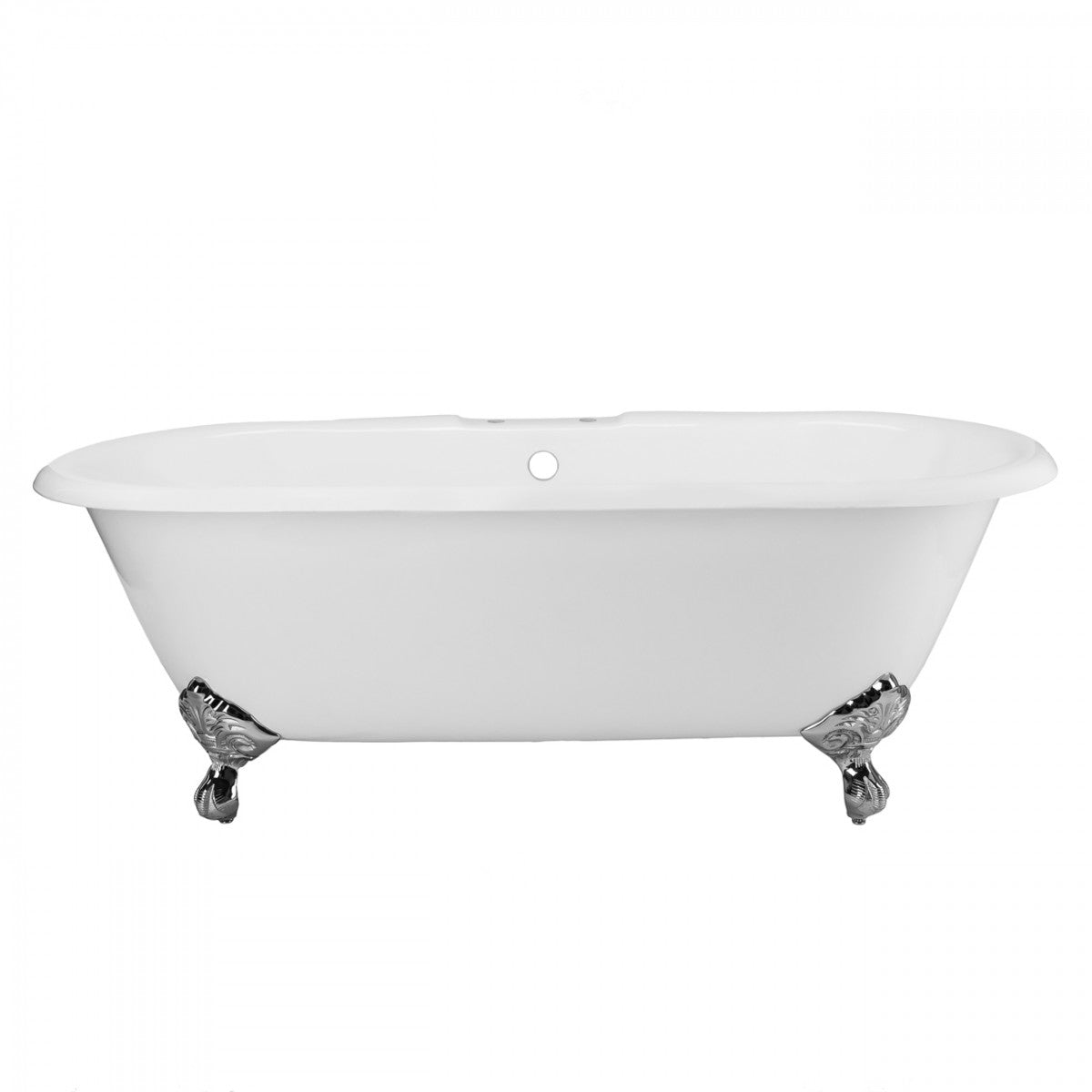Maidstone Paloma Cast Iron Double Ended Clawfoot Bathtub - No Faucet Drillings