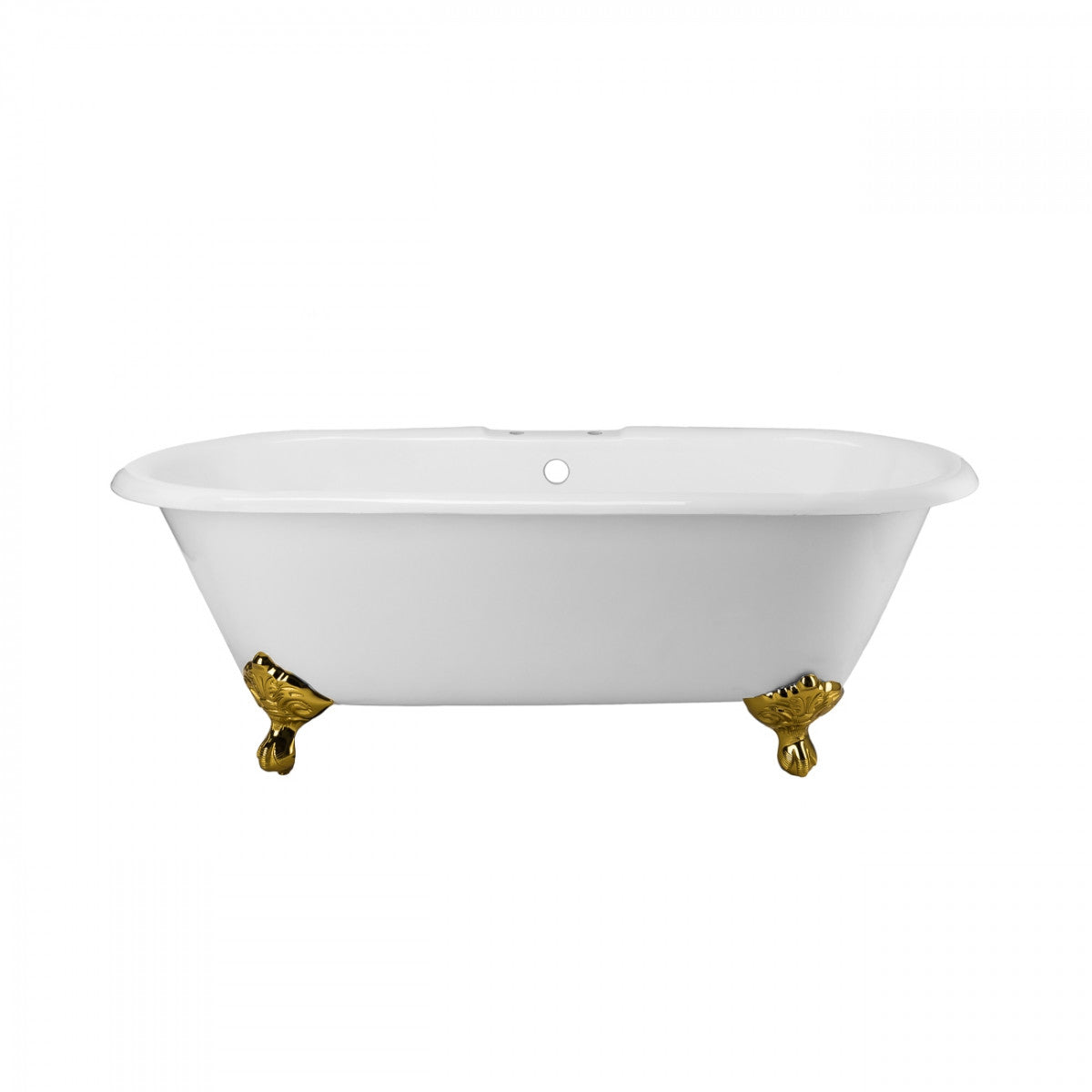 Maidstone Paloma Cast Iron Double Ended Clawfoot Bathtub - No Faucet Drillings