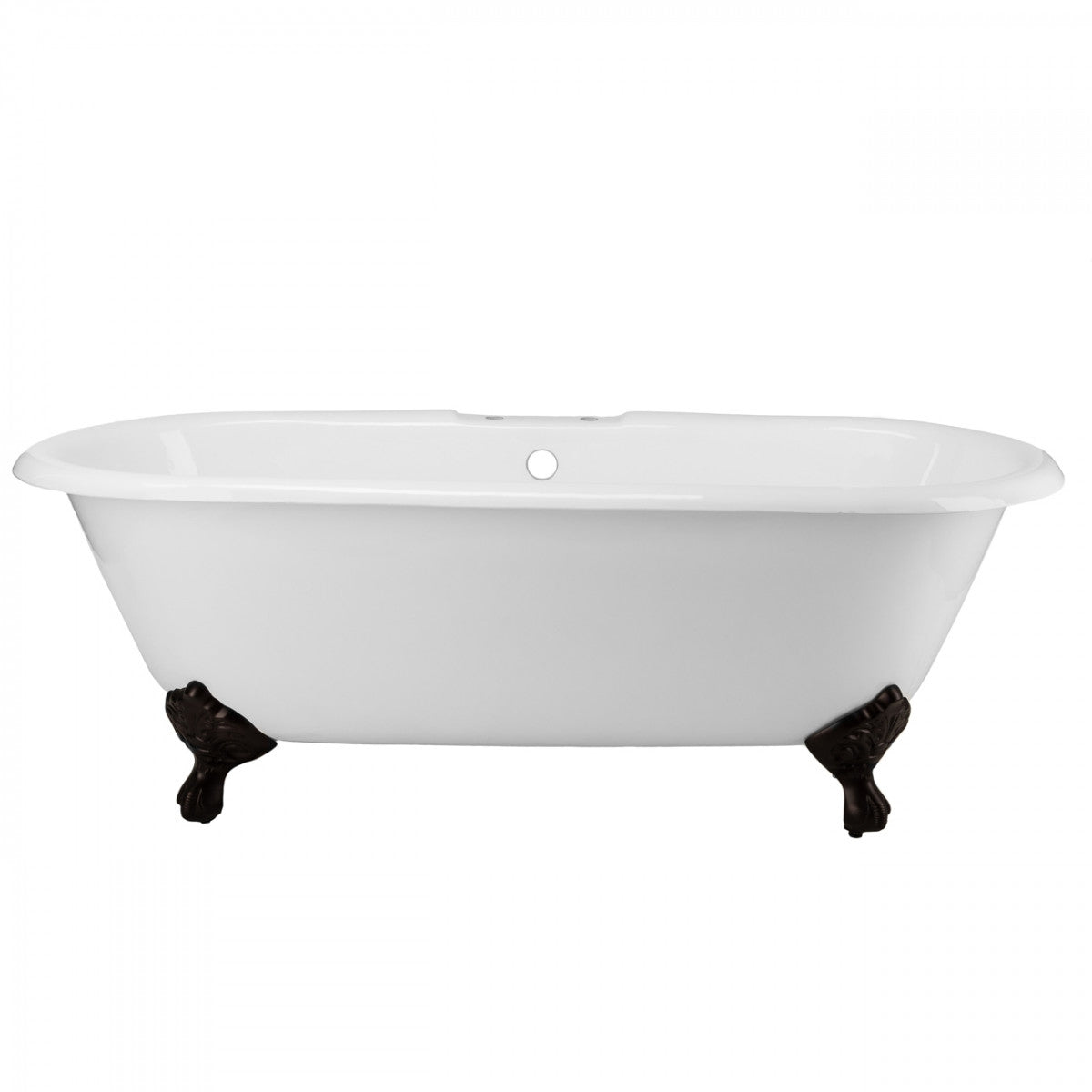 Maidstone Paloma Cast Iron Double Ended Clawfoot Bathtub - No Faucet Drillings