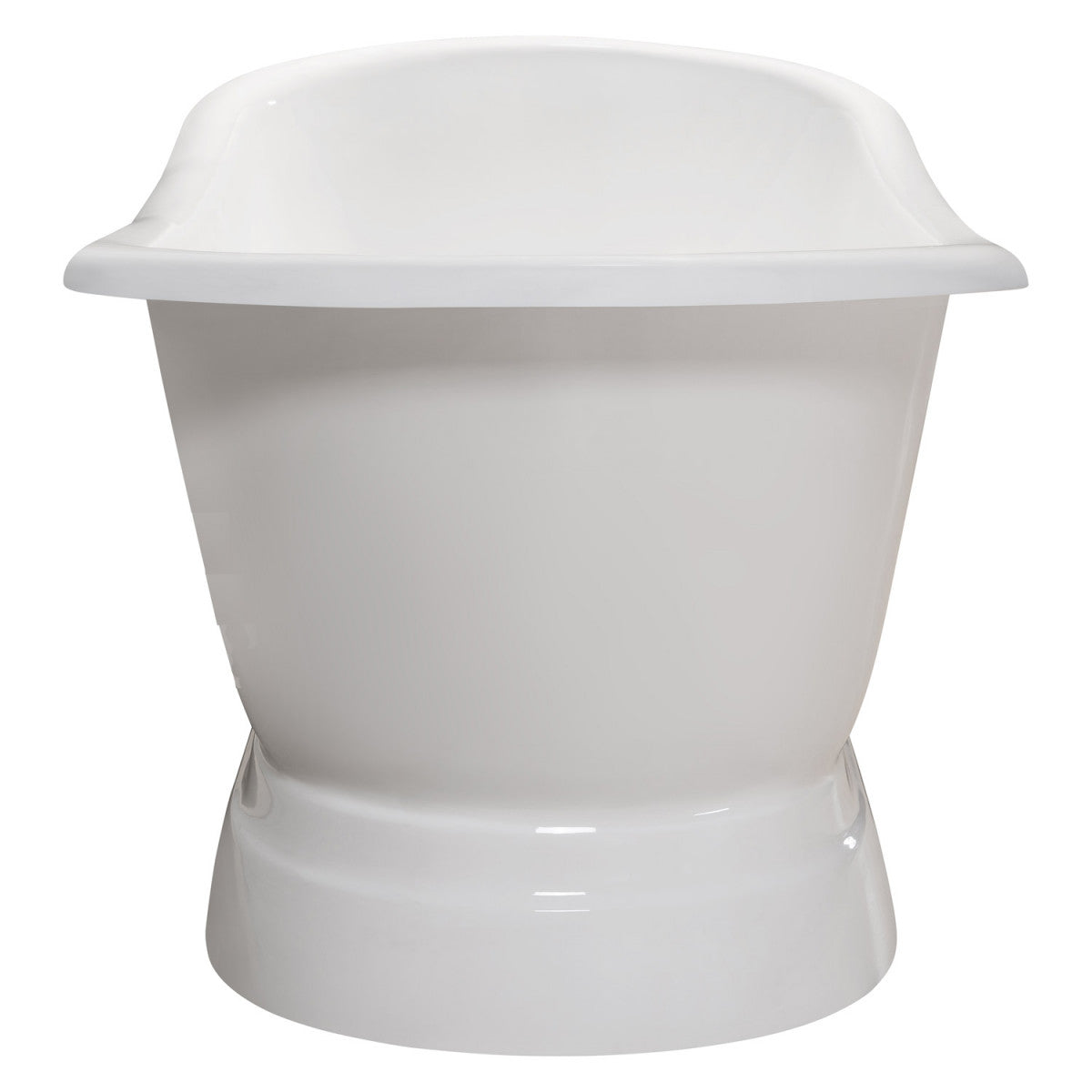 MAIDSTONE Sussex Cast Iron Double Slipper Pedestal Bathtub - No Faucet Drillings