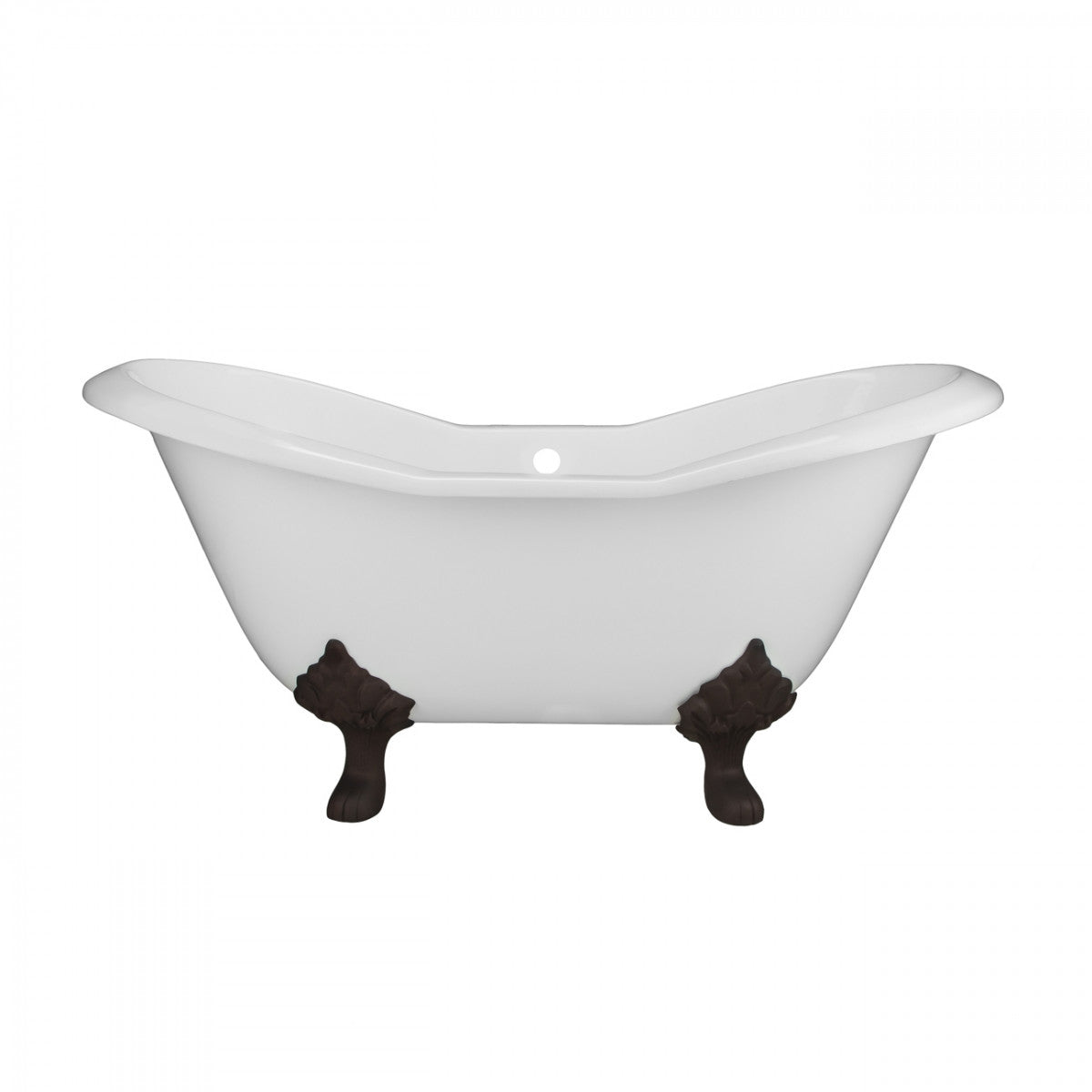 Maidstone Ravelle Cast Iron Double Slipper Bathtub – No Faucet Drillings