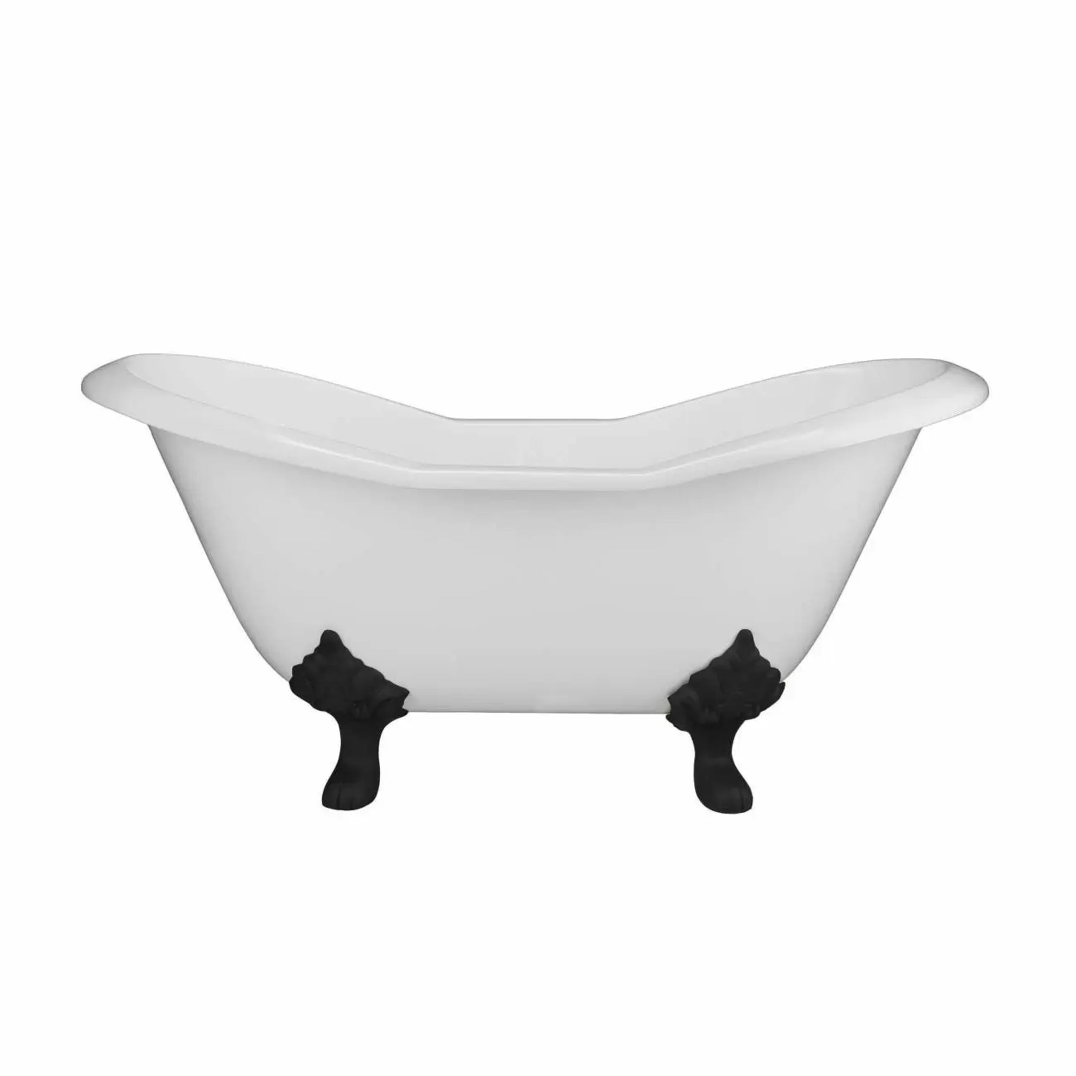 Maidstone Ravelle Cast Iron Double Slipper Bathtub – No Faucet Drillings