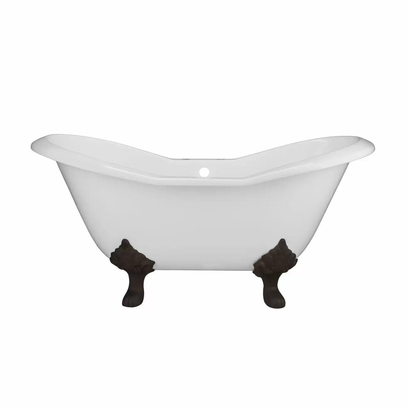 Maidstone Ravelle Cast Iron Double Slipper Bathtub – No Faucet Drillings