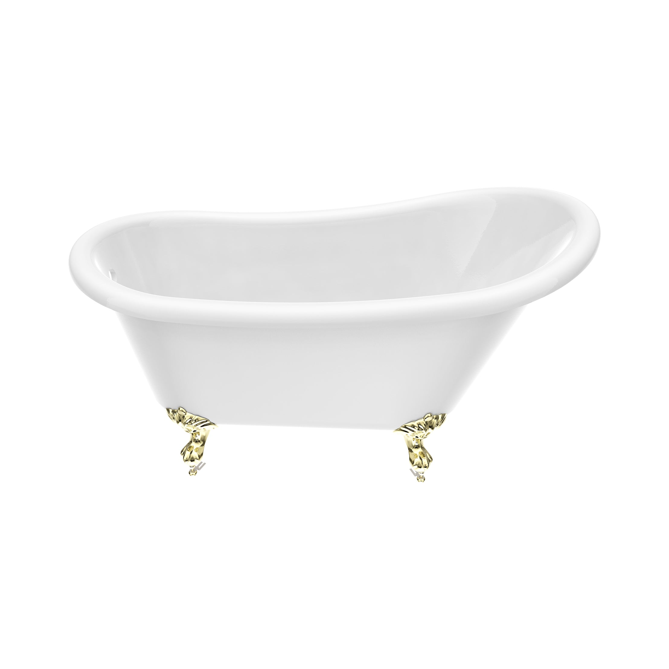 Maidstone Isaiah II Acrylic Slipper Clawfoot Tub - Imperial Ball and Claw Feet
