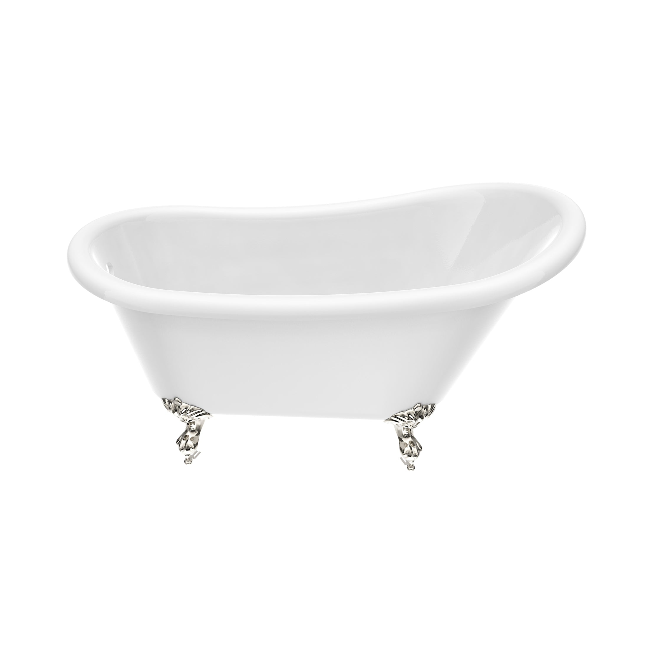 Maidstone Isaiah II Acrylic Slipper Clawfoot Tub - Imperial Ball and Claw Feet