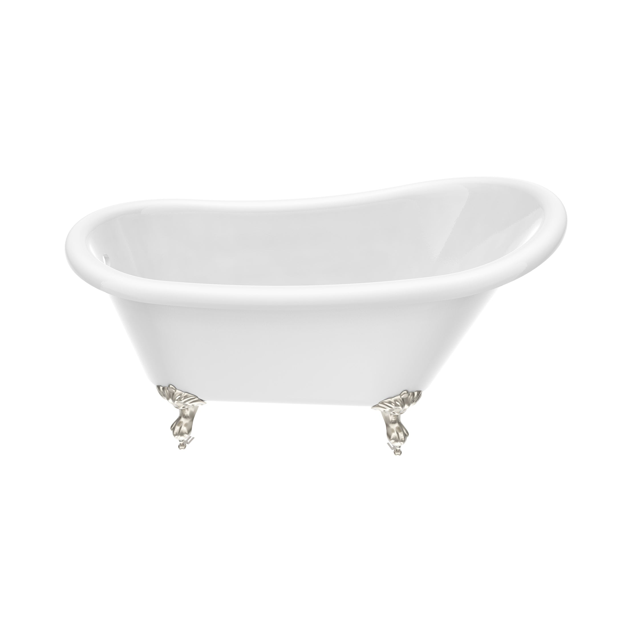 Maidstone Isaiah II Acrylic Slipper Clawfoot Tub - Imperial Ball and Claw Feet