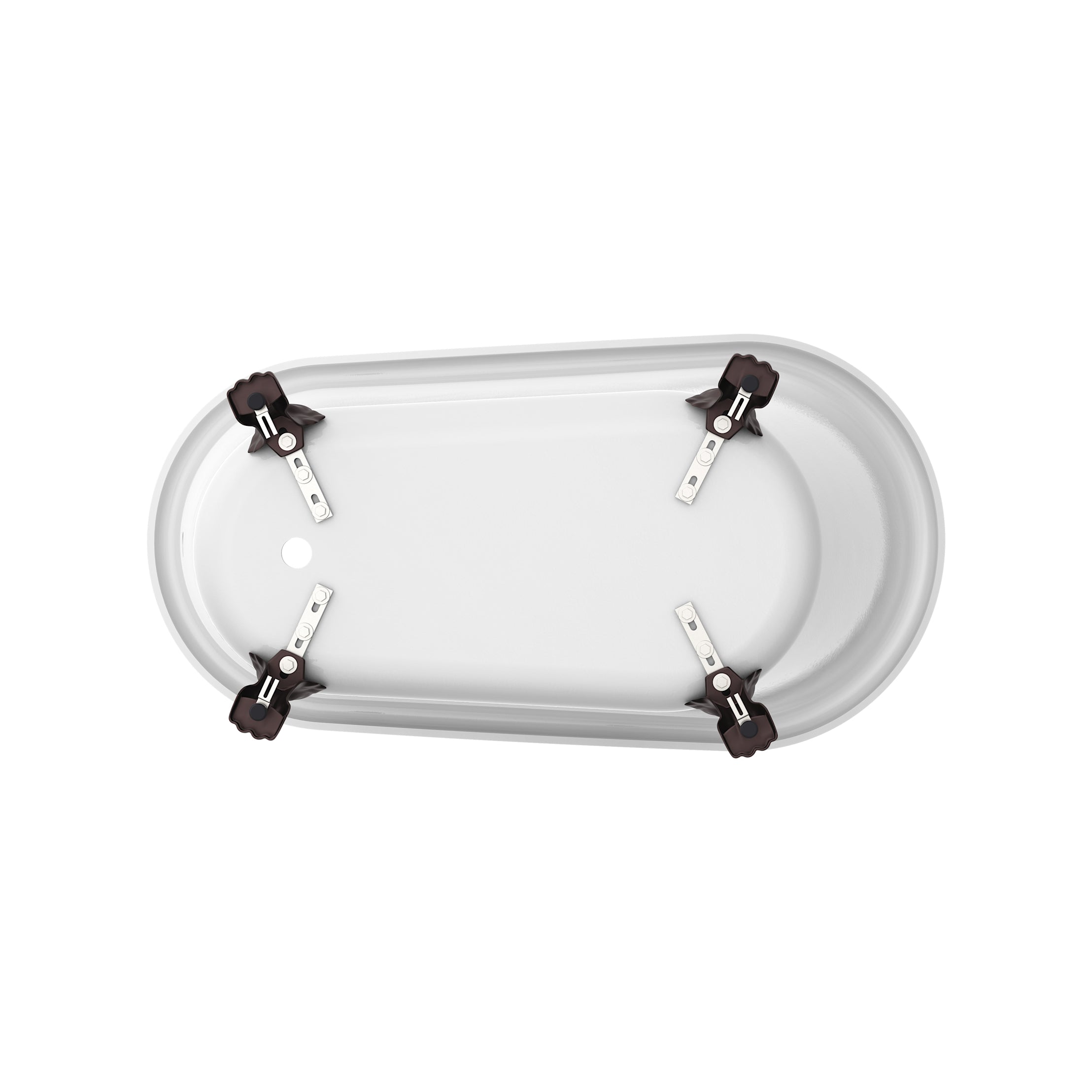 Maidstone Isaiah II Acrylic Slipper Clawfoot Tub - Lions Paw Feet