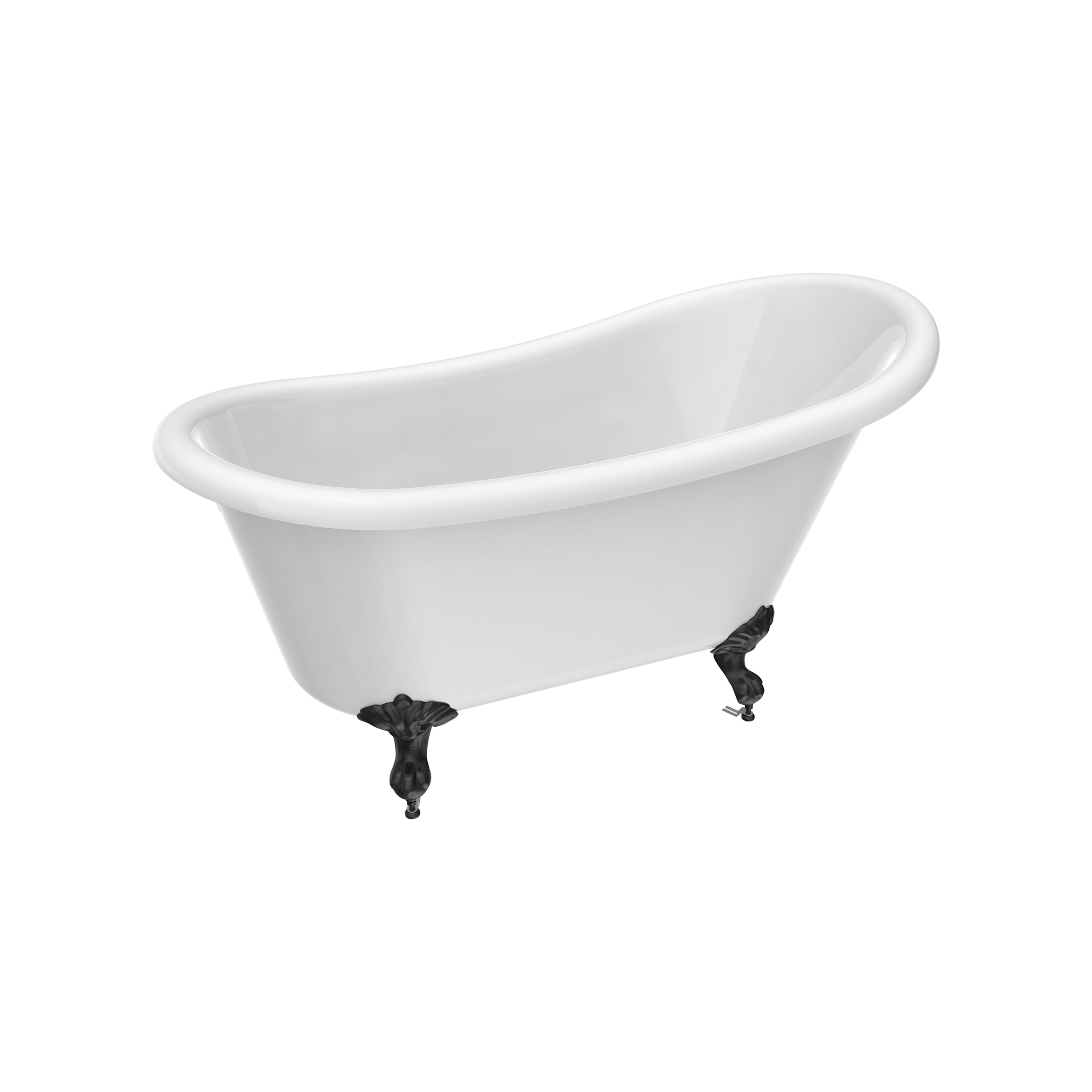 Maidstone Isaiah II Acrylic Slipper Clawfoot Tub - Imperial Ball and Claw Feet