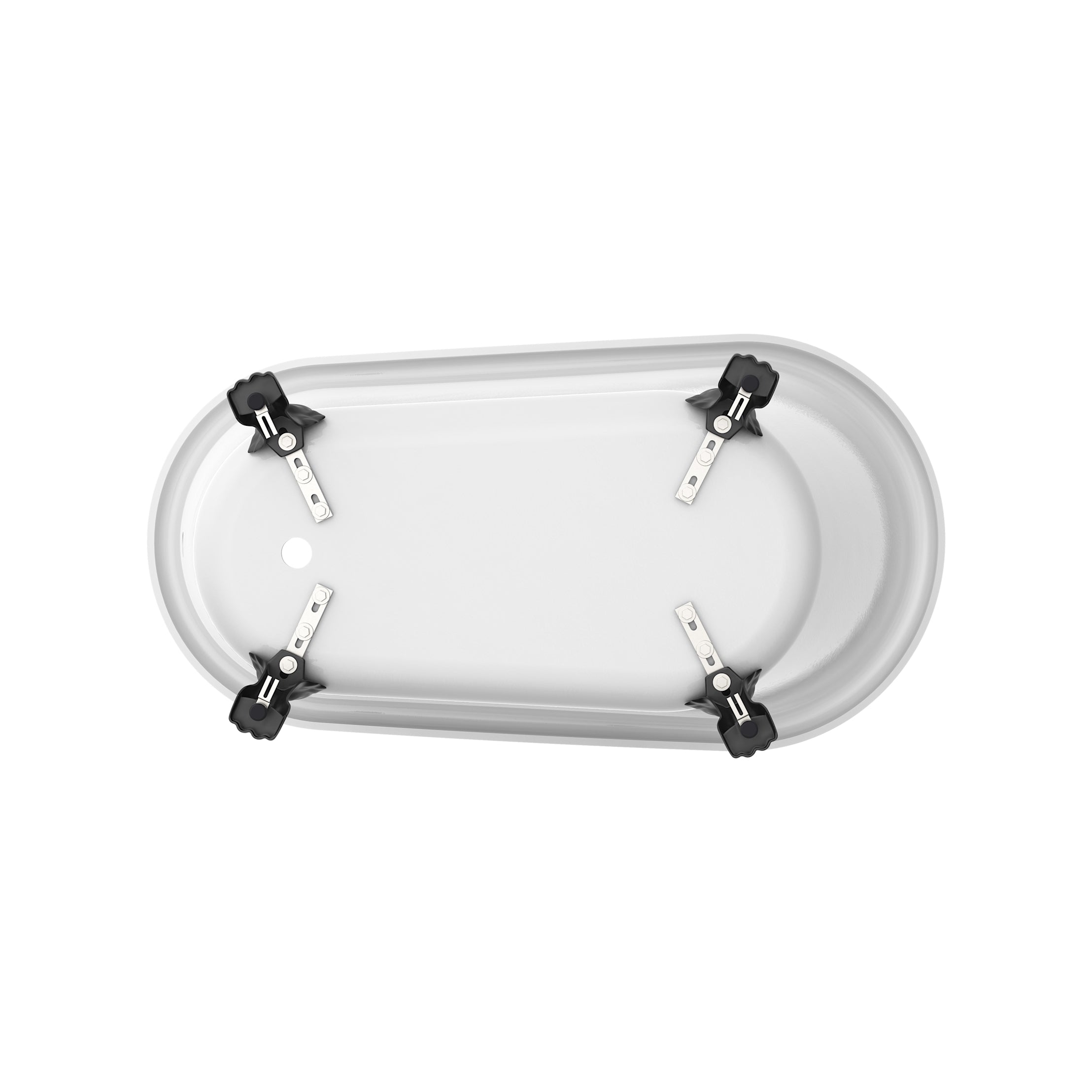 Maidstone Isaiah II Acrylic Slipper Clawfoot Tub - Lions Paw Feet