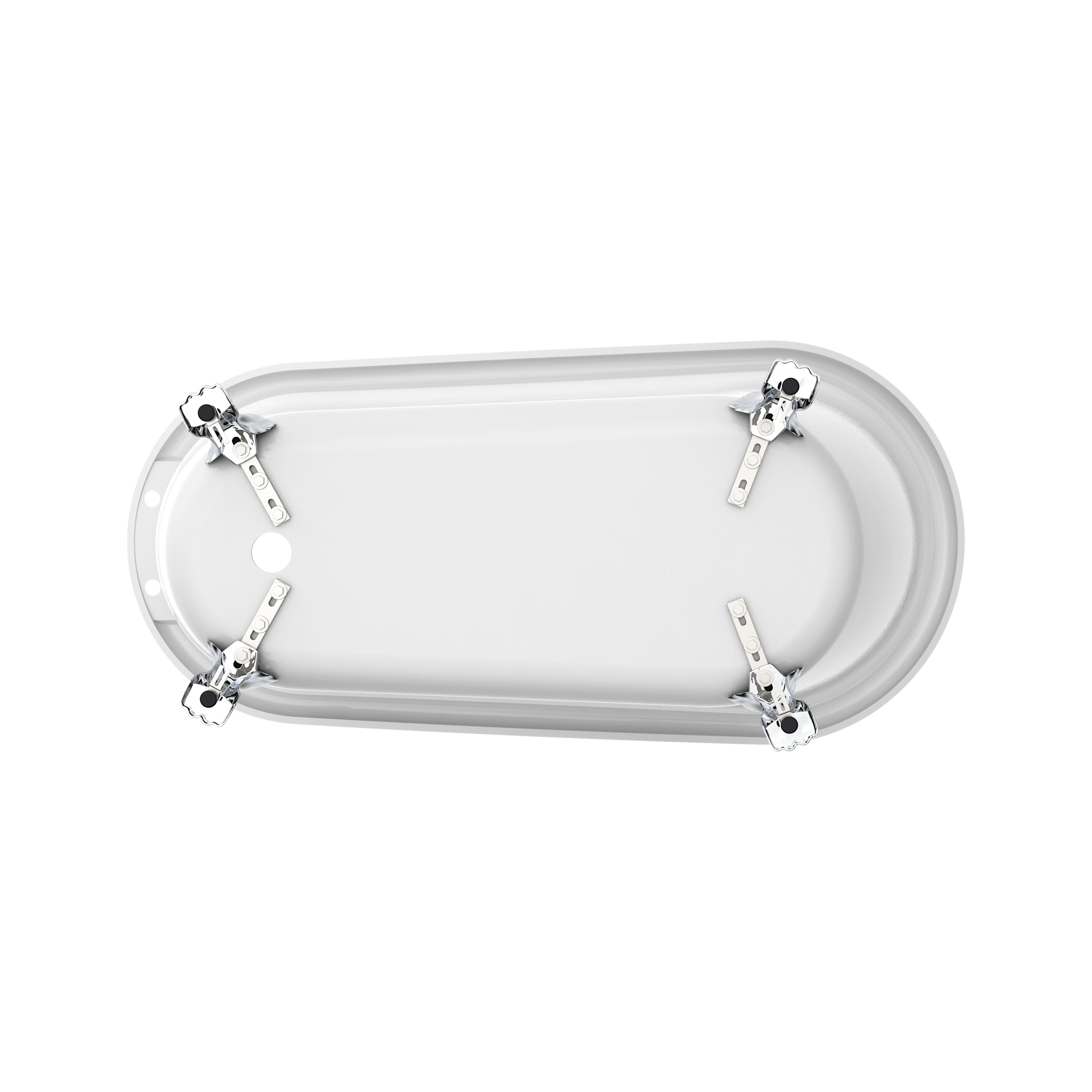 Maidstone Isaiah II Acrylic Slipper Clawfoot Tub - Lions Paw Feet