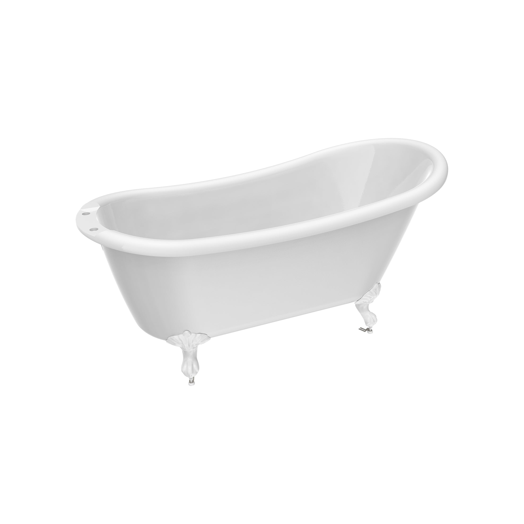 Maidstone Isaiah II Acrylic Slipper Clawfoot Tub - Imperial Ball and Claw Feet