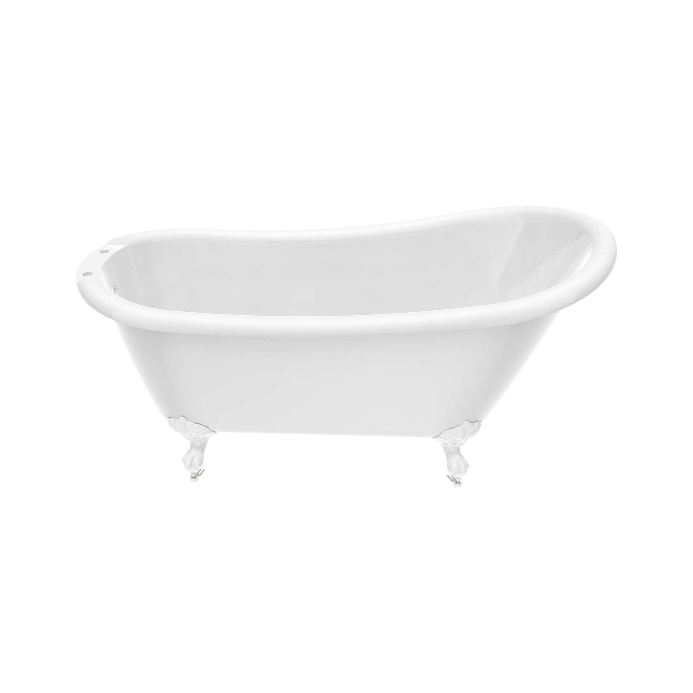 Maidstone Isaiah II Acrylic Slipper Clawfoot Tub - Imperial Ball and Claw Feet