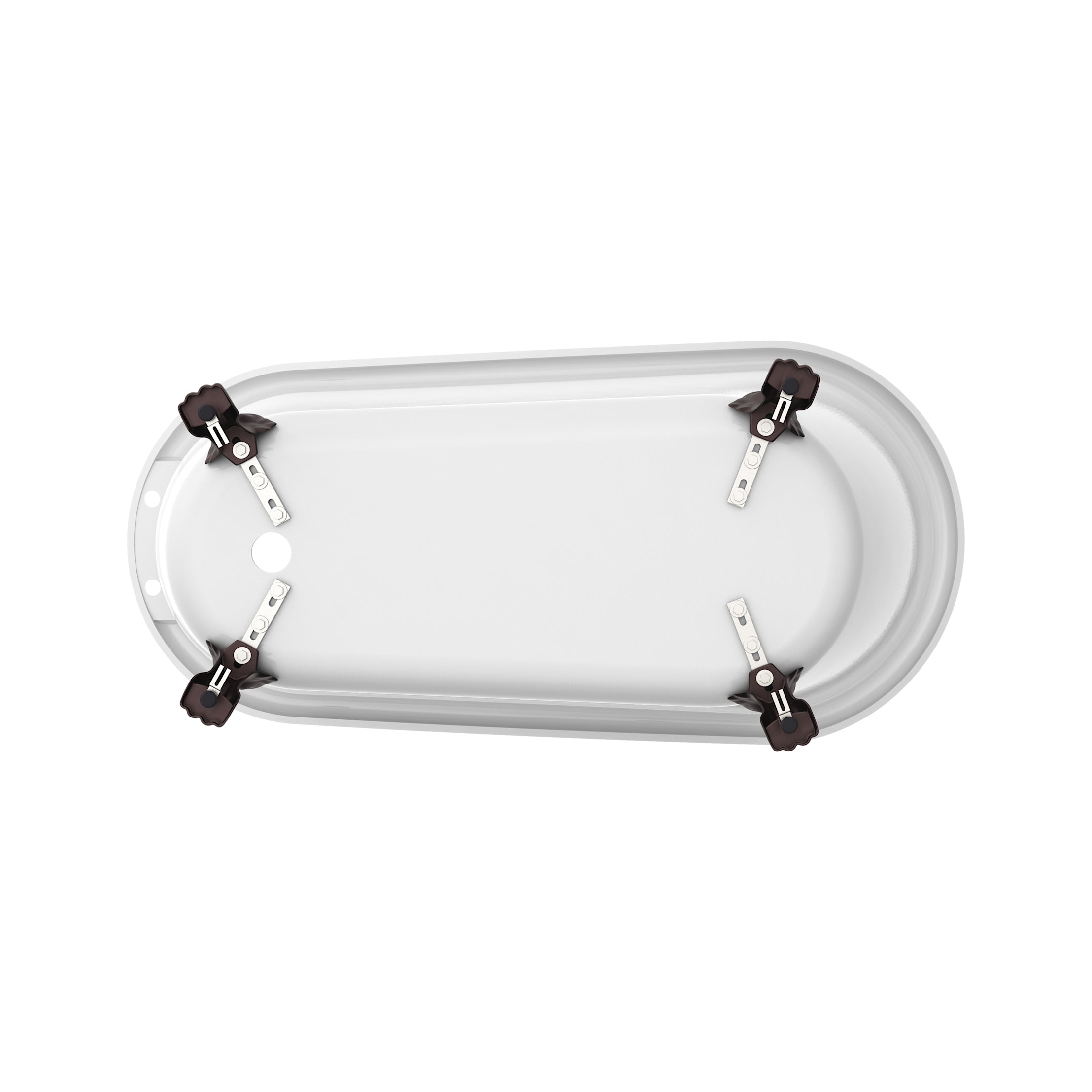 Maidstone Isaiah II Acrylic Slipper Clawfoot Tub - Lions Paw Feet