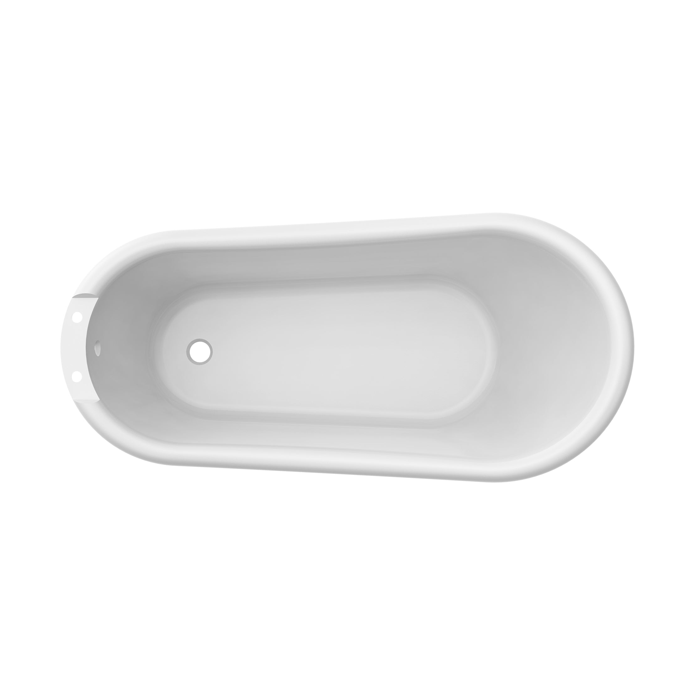 Maidstone Isaiah II Acrylic Slipper Clawfoot Tub - Lions Paw Feet