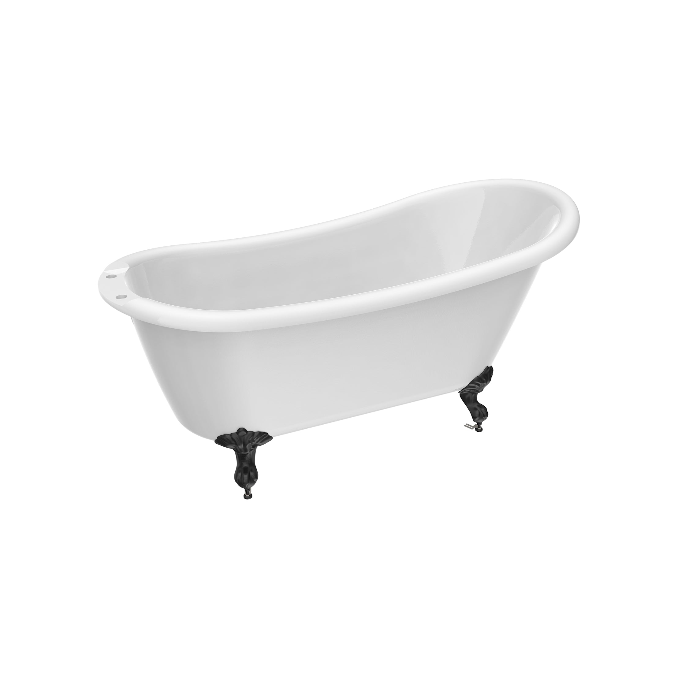 Maidstone Isaiah II Acrylic Slipper Clawfoot Tub - Imperial Ball and Claw Feet