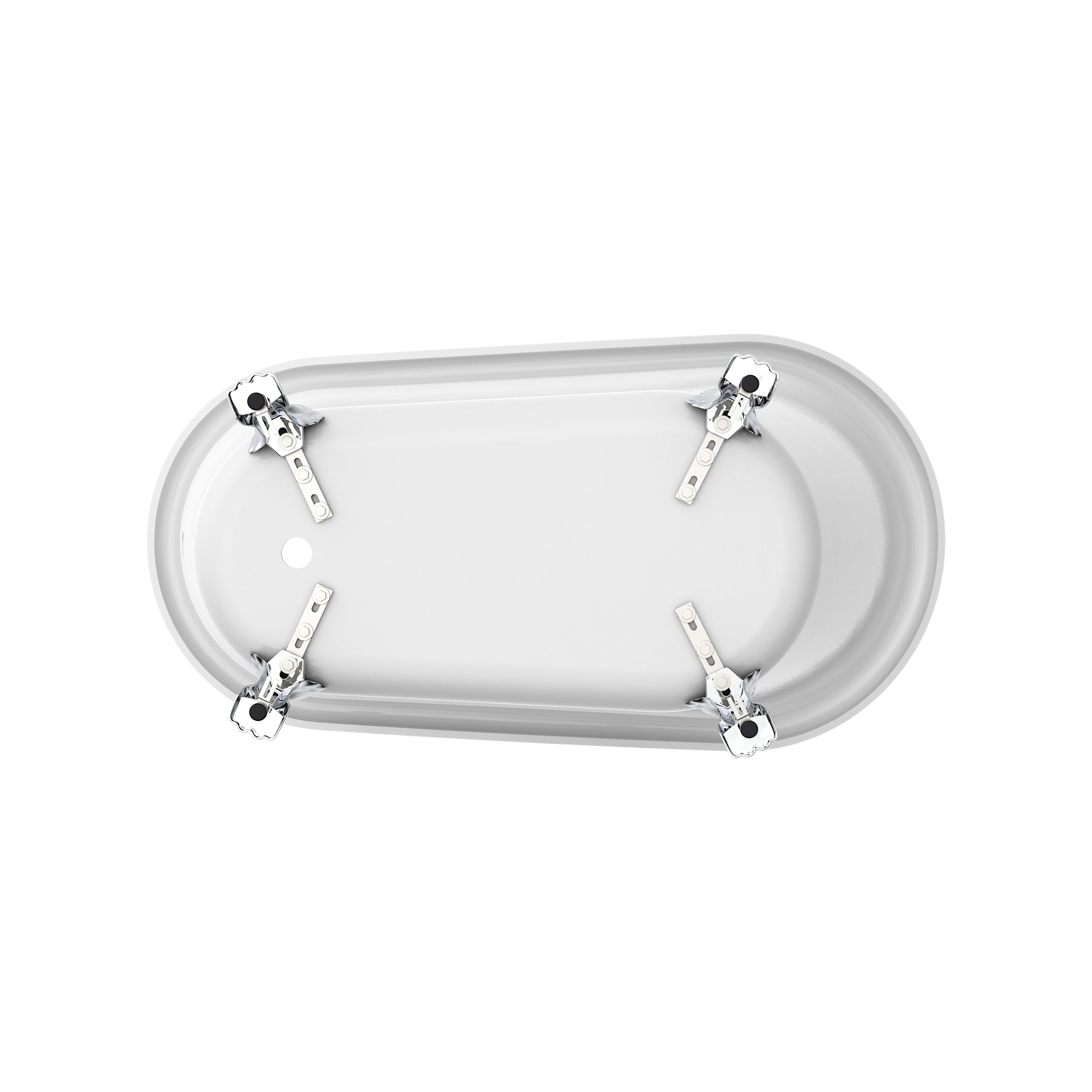 Maidstone Isaiah II Acrylic Slipper Clawfoot Tub - Lions Paw Feet