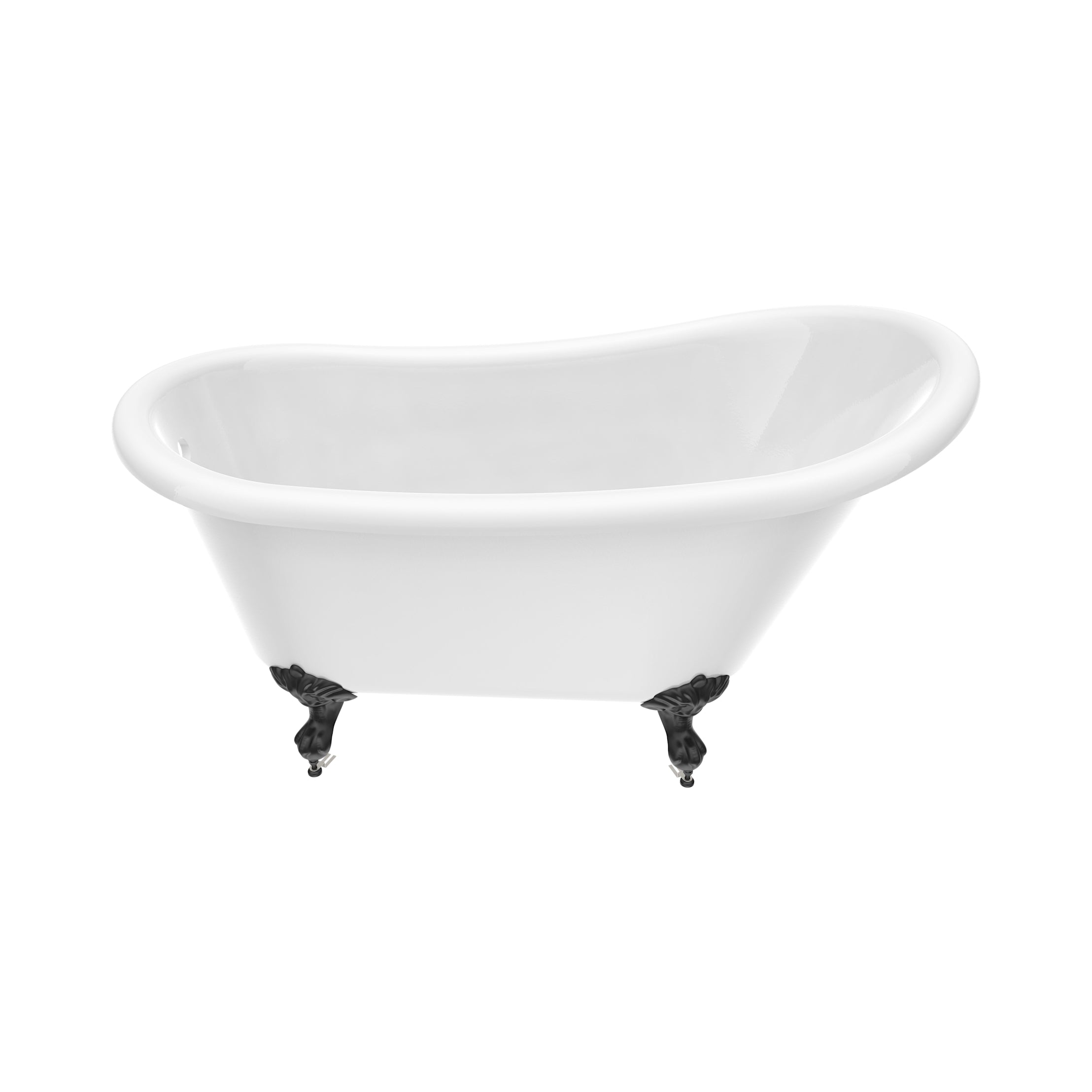 Maidstone Isaiah II Acrylic Slipper Clawfoot Tub - Imperial Ball and Claw Feet
