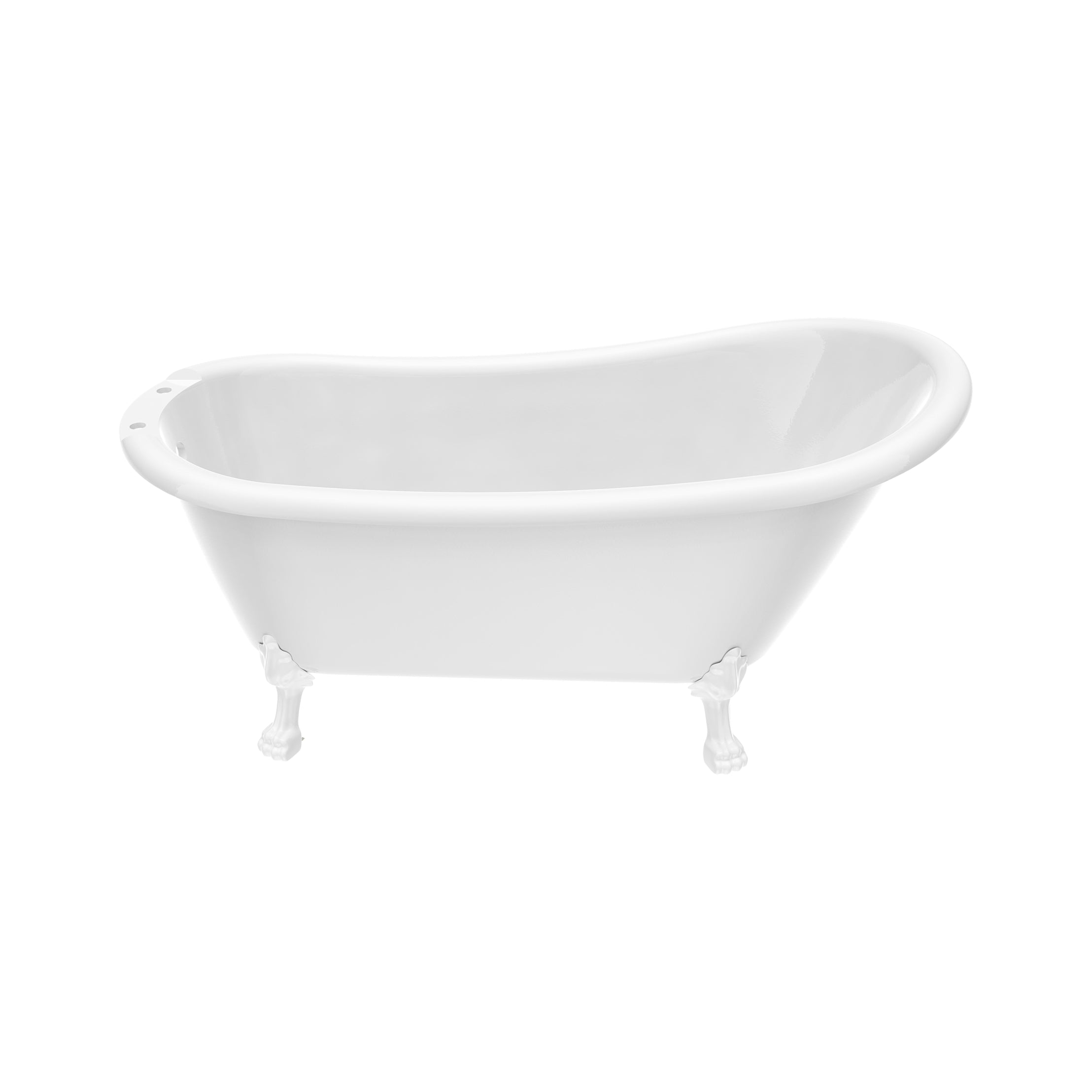 Maidstone Isaiah II Acrylic Slipper Clawfoot Tub - Lions Paw Feet