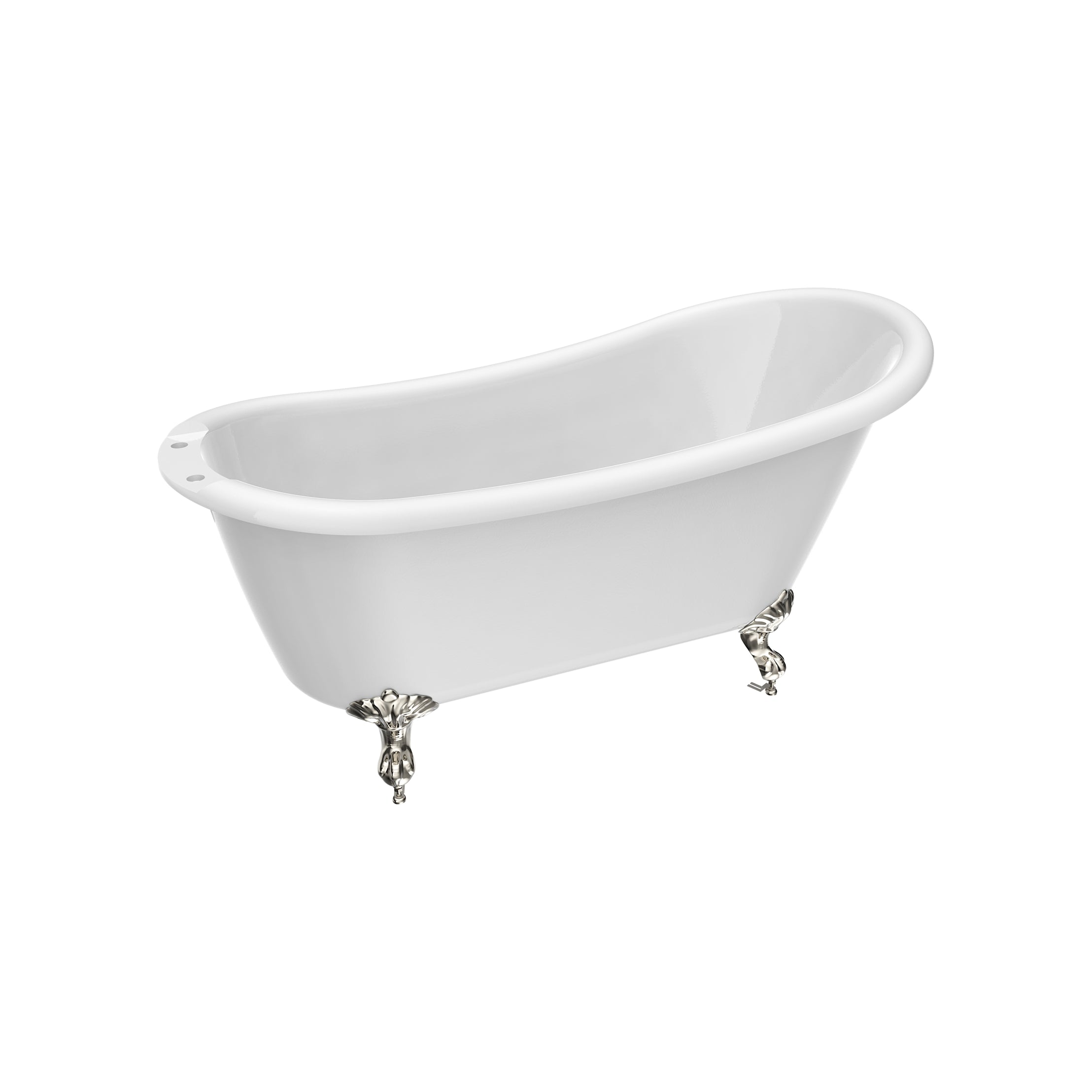 Maidstone Isaiah II Acrylic Slipper Clawfoot Tub - Imperial Ball and Claw Feet