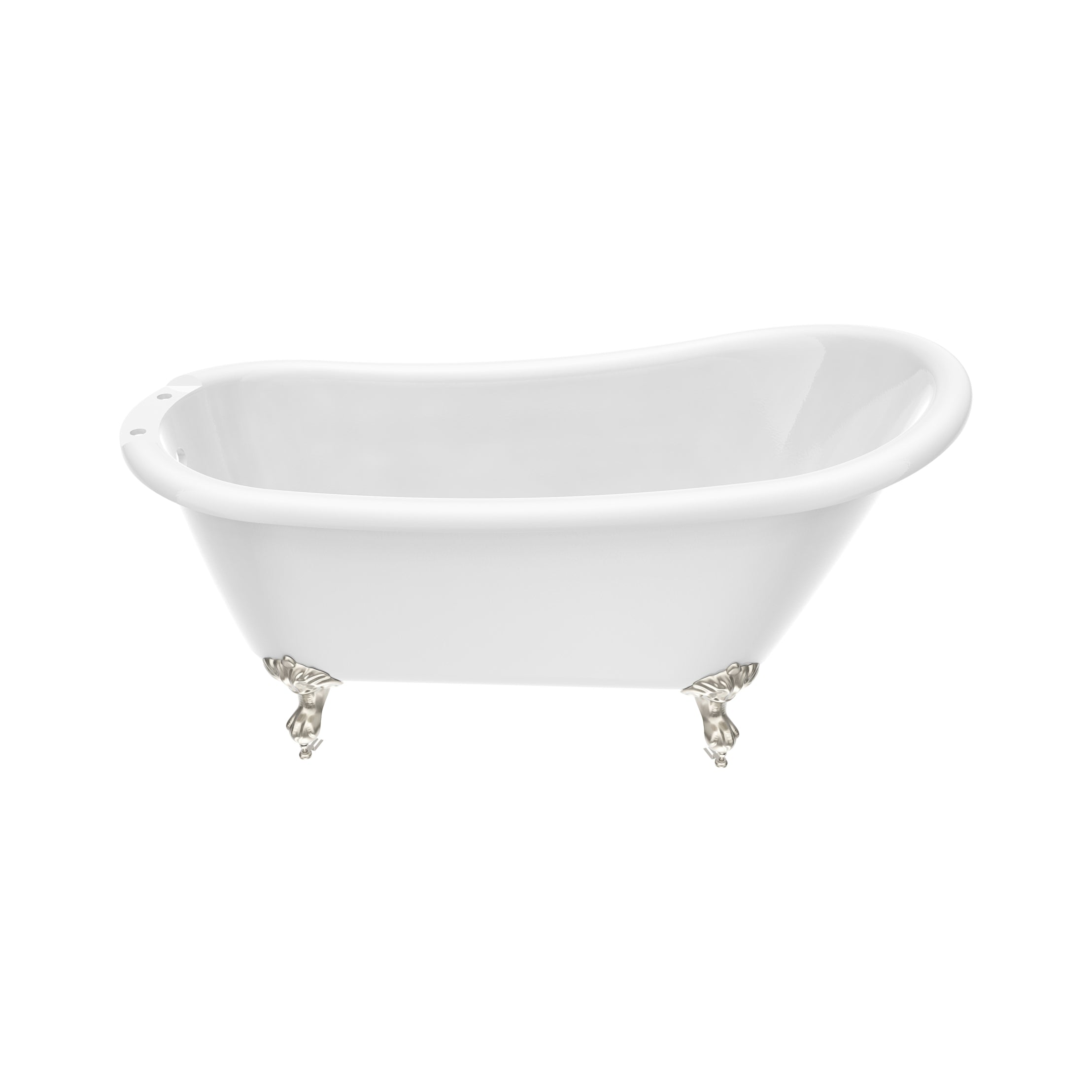 Maidstone Isaiah II Acrylic Slipper Clawfoot Tub - Imperial Ball and Claw Feet