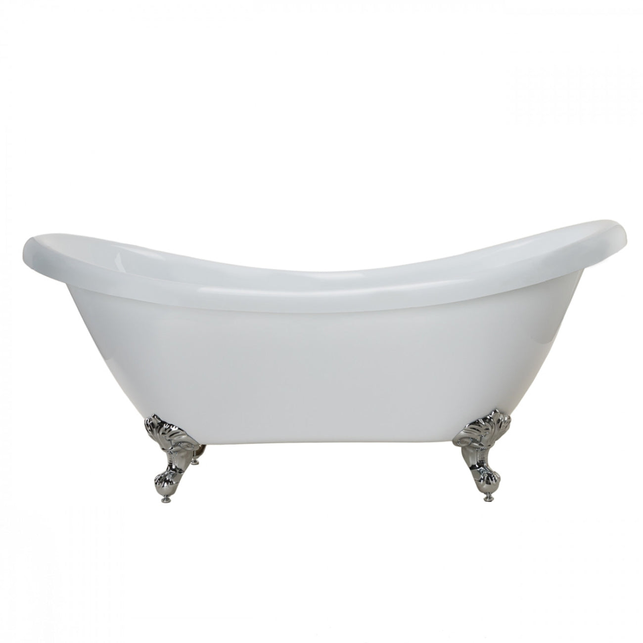 Maidstone Dillion II 69 Inch Acrylic Double Slipper Clawfoot Tub - Imperial Ball and Claw Feet