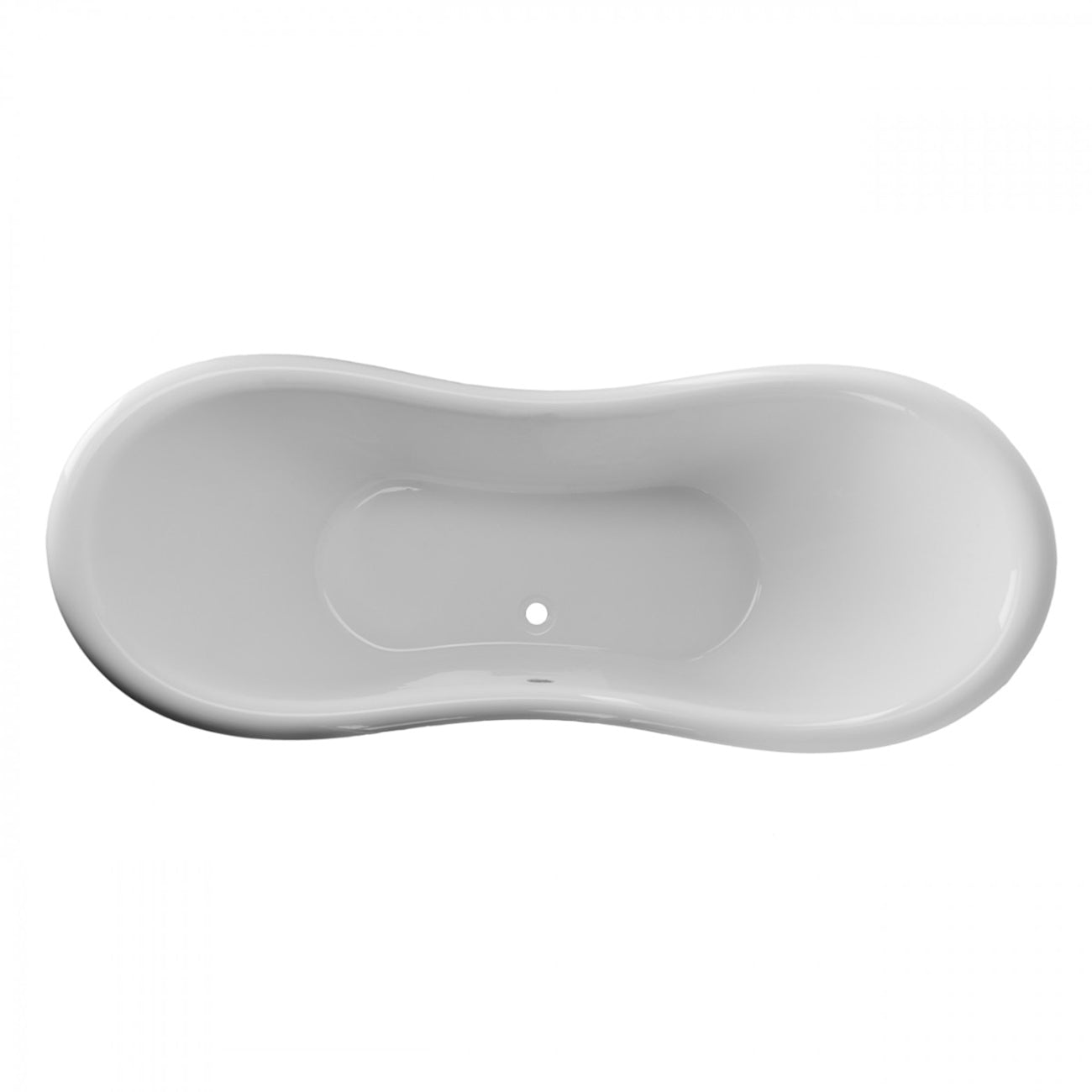Maidstone Dillion II 69 Inch Acrylic Double Slipper Clawfoot Tub - Imperial Ball and Claw Feet