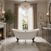 Maidstone Dillion II 69 Inch Acrylic Double Slipper Clawfoot Tub - Imperial Ball and Claw Feet