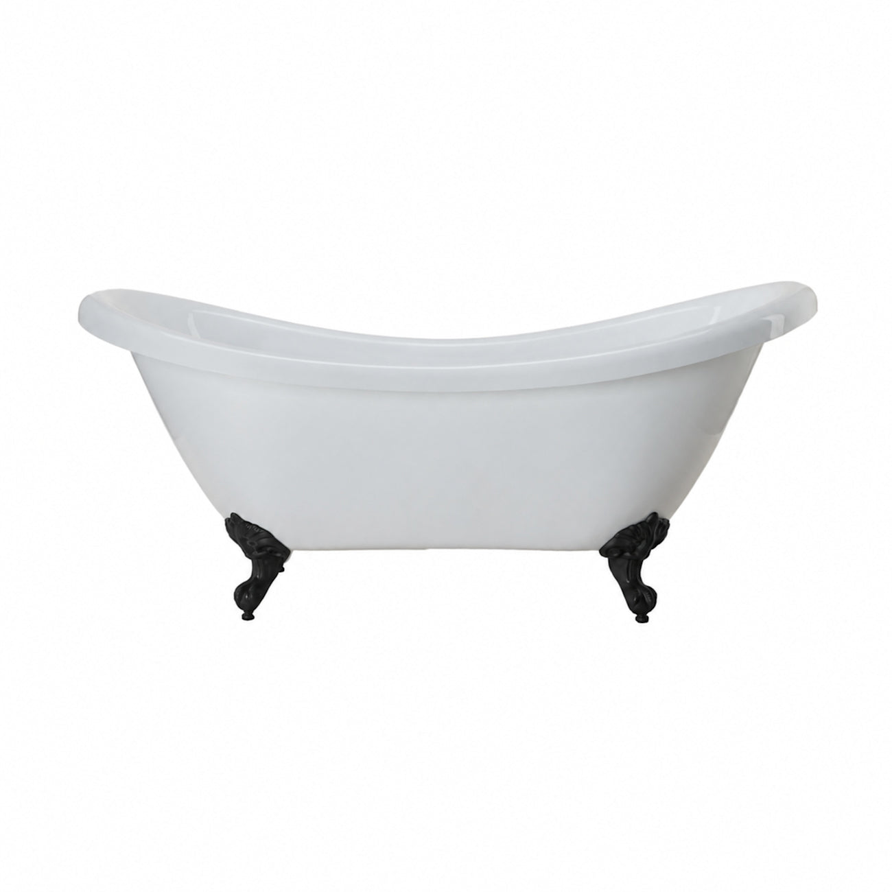 Maidstone Dillion II 69 Inch Acrylic Double Slipper Clawfoot Tub - Imperial Ball and Claw Feet