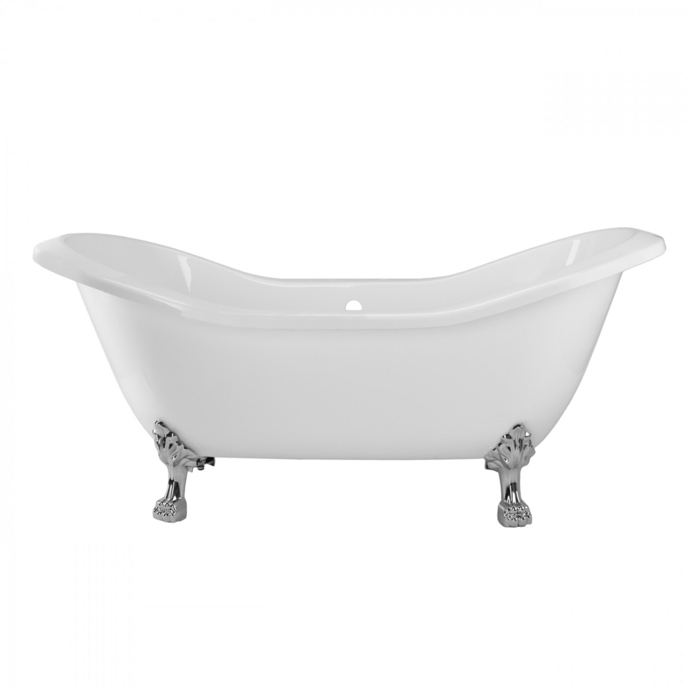 Maidstone Amandine II Acrylic Double Slipper Clawfoot Tub - Lions Paw Feet