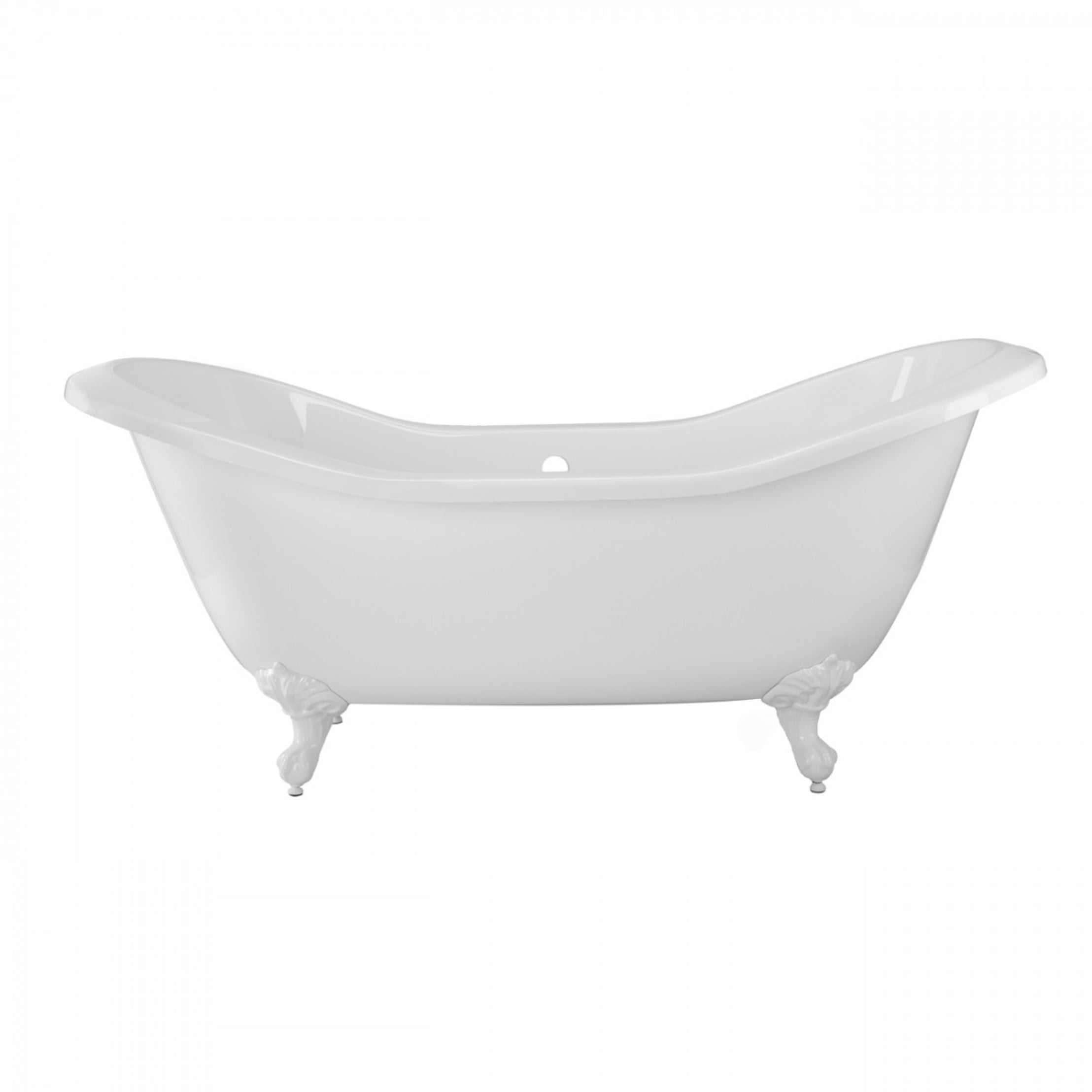 Maidstone Amandine II Acrylic Double Slipper Clawfoot Tub - Imperial Ball and Claw Feet