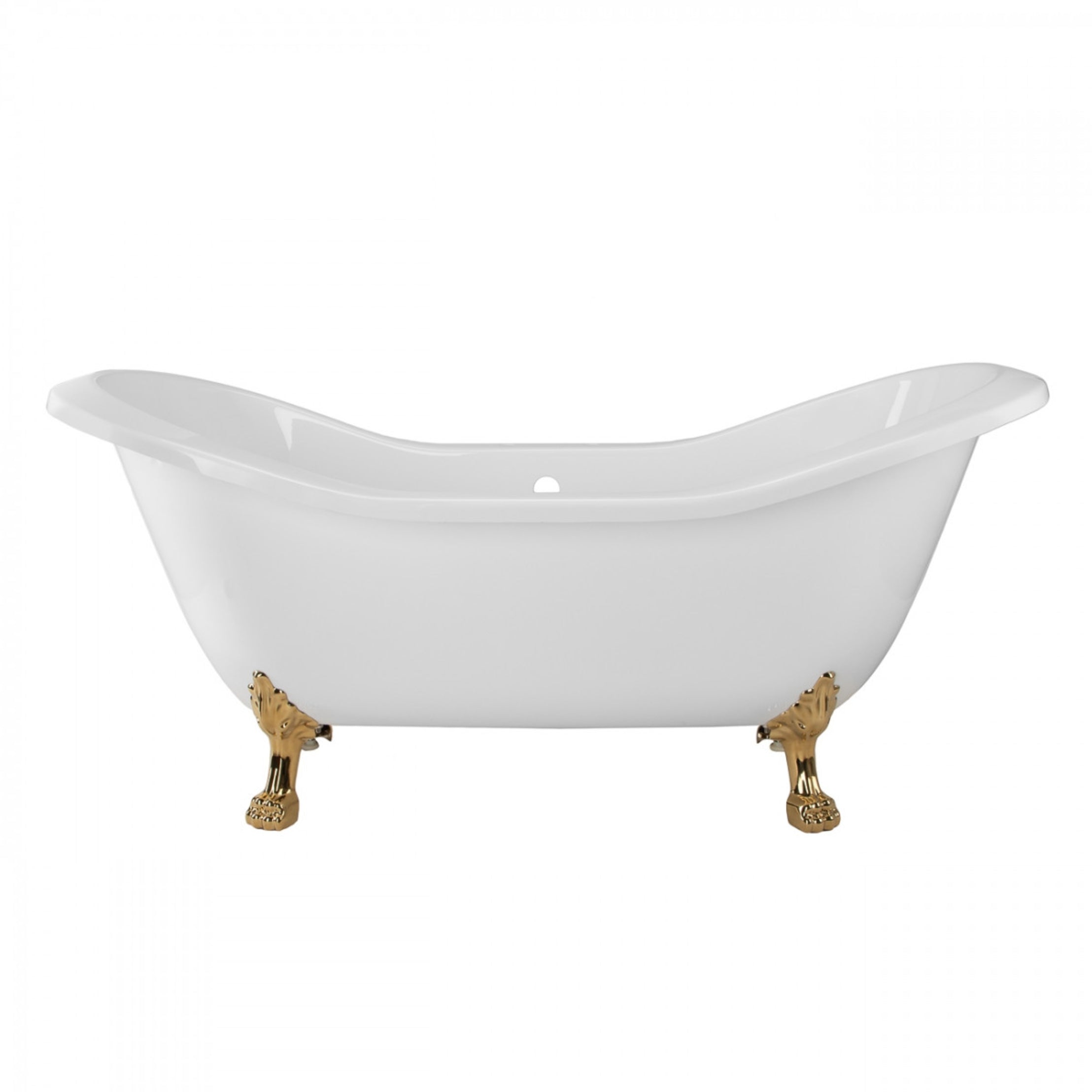 Maidstone Amandine II Acrylic Double Slipper Clawfoot Tub - Lions Paw Feet