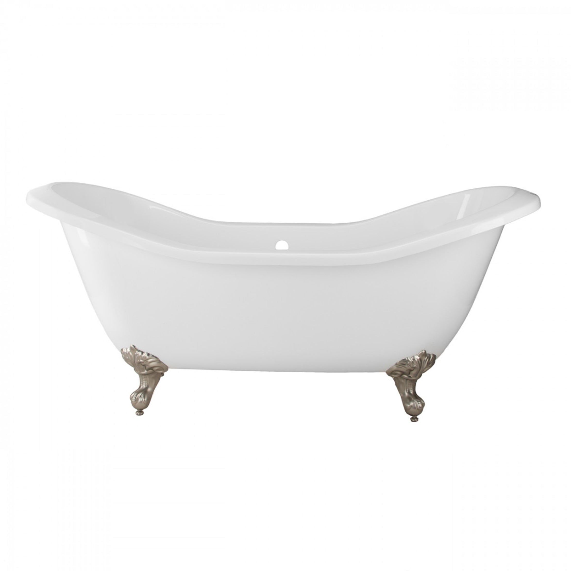 Maidstone Amandine II Acrylic Double Slipper Clawfoot Tub - Imperial Ball and Claw Feet