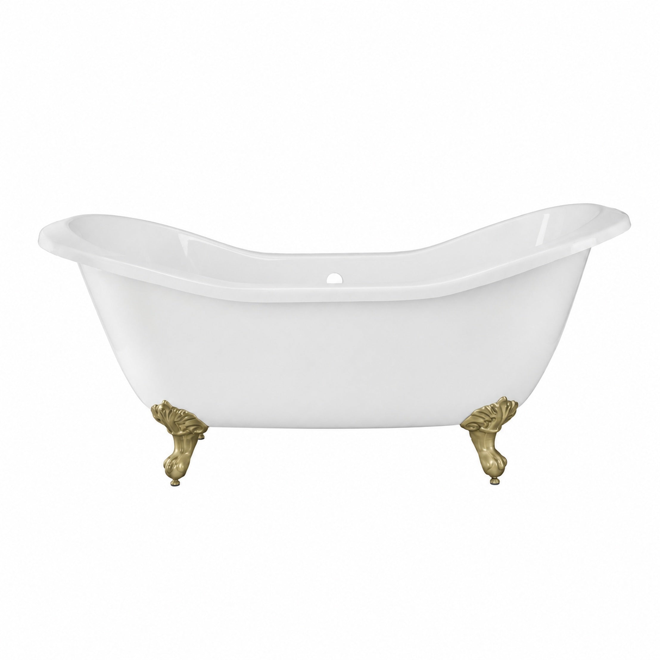 Maidstone Amandine II Acrylic Double Slipper Clawfoot Tub - Imperial Ball and Claw Feet