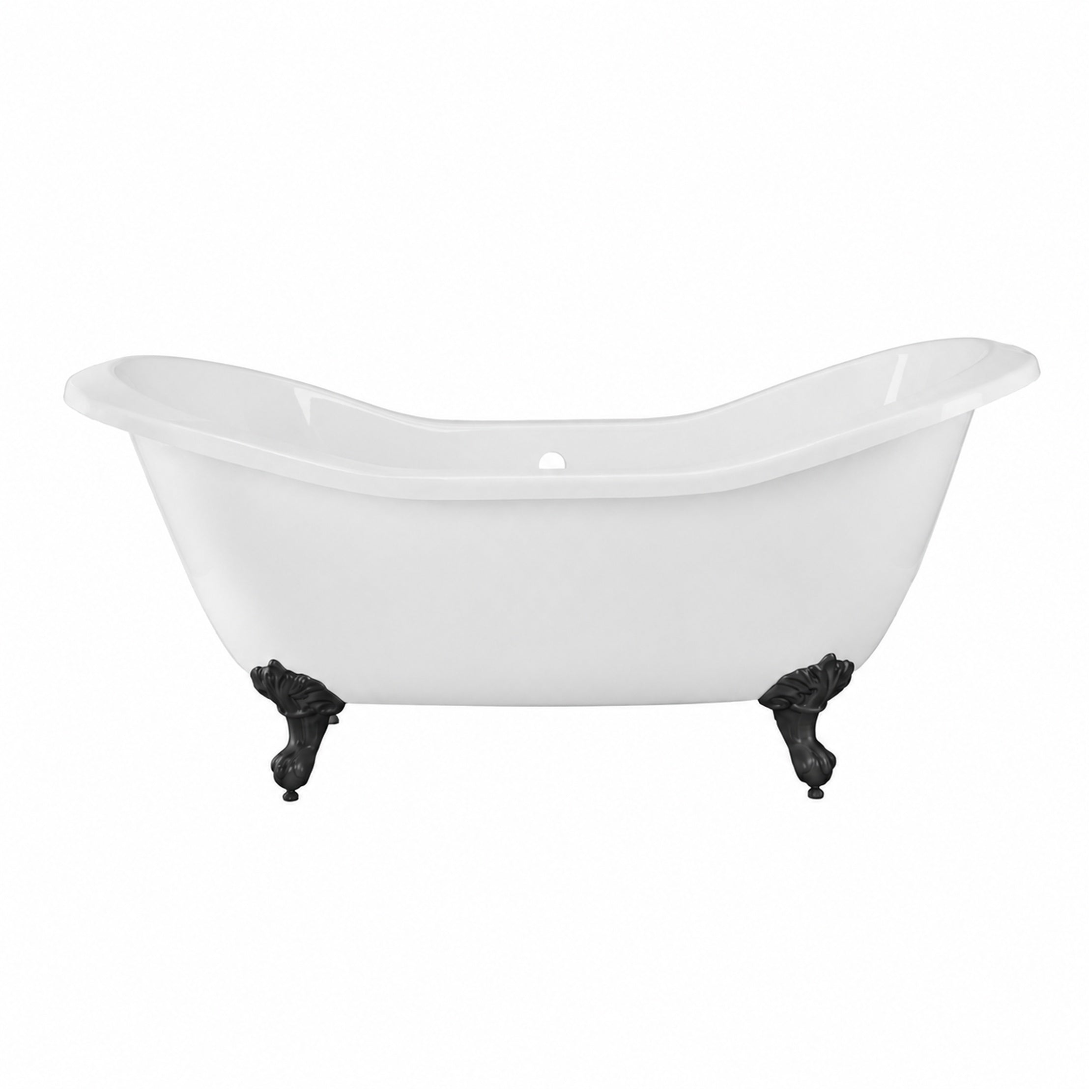 Maidstone Amandine II Acrylic Double Slipper Clawfoot Tub - Imperial Ball and Claw Feet