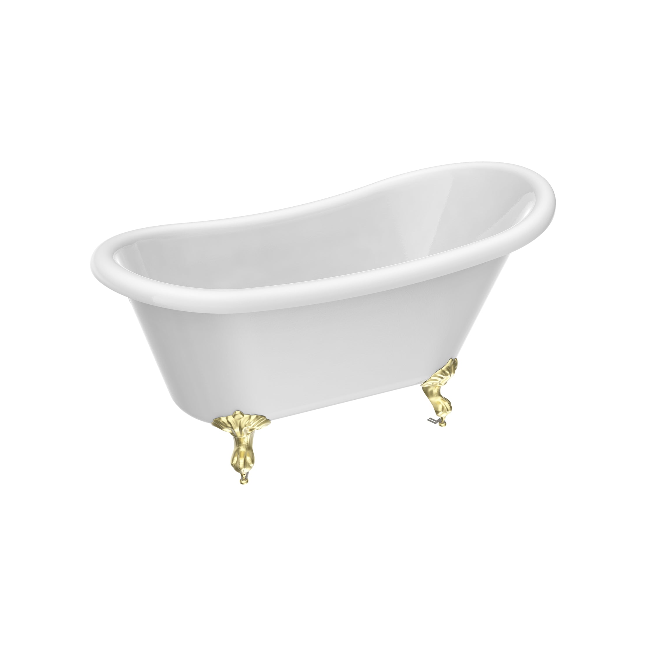 Maidstone Hawke II Acrylic Slipper Clawfoot Tub - Imperial Ball and Claw Feet