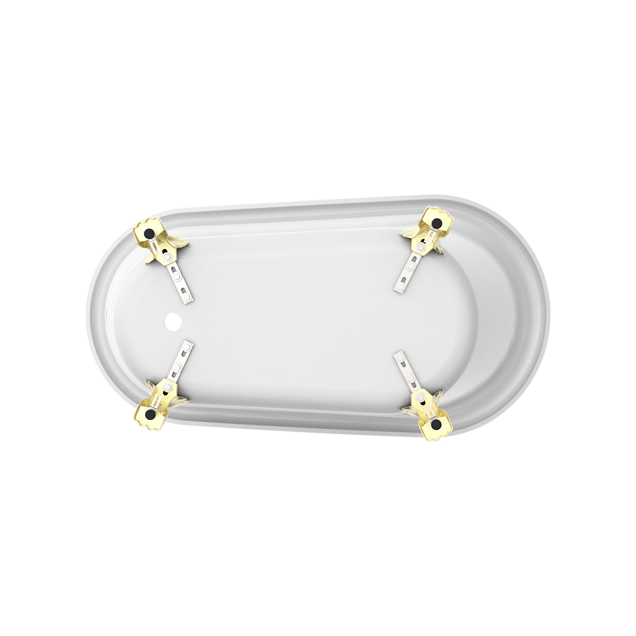 Maidstone Hawke II Acrylic Slipper Clawfoot Tub - Lions Paw Feet