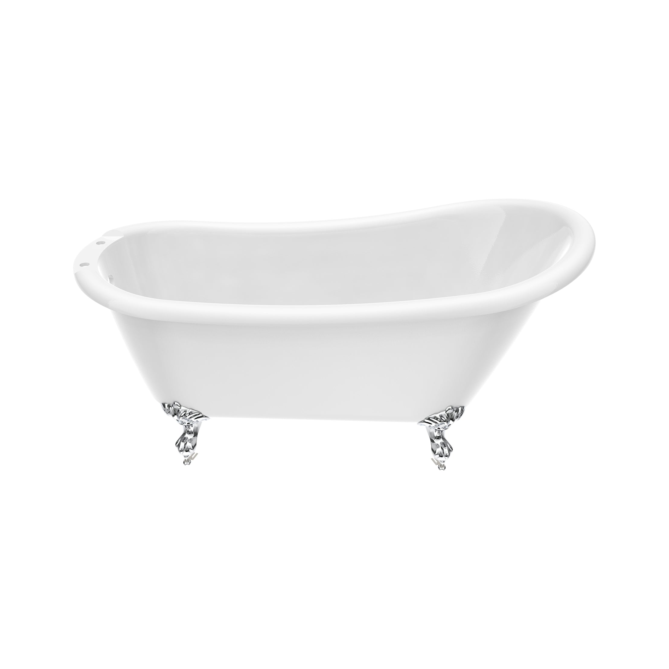 Maidstone Hawke II Acrylic Slipper Clawfoot Tub - Imperial Ball and Claw Feet