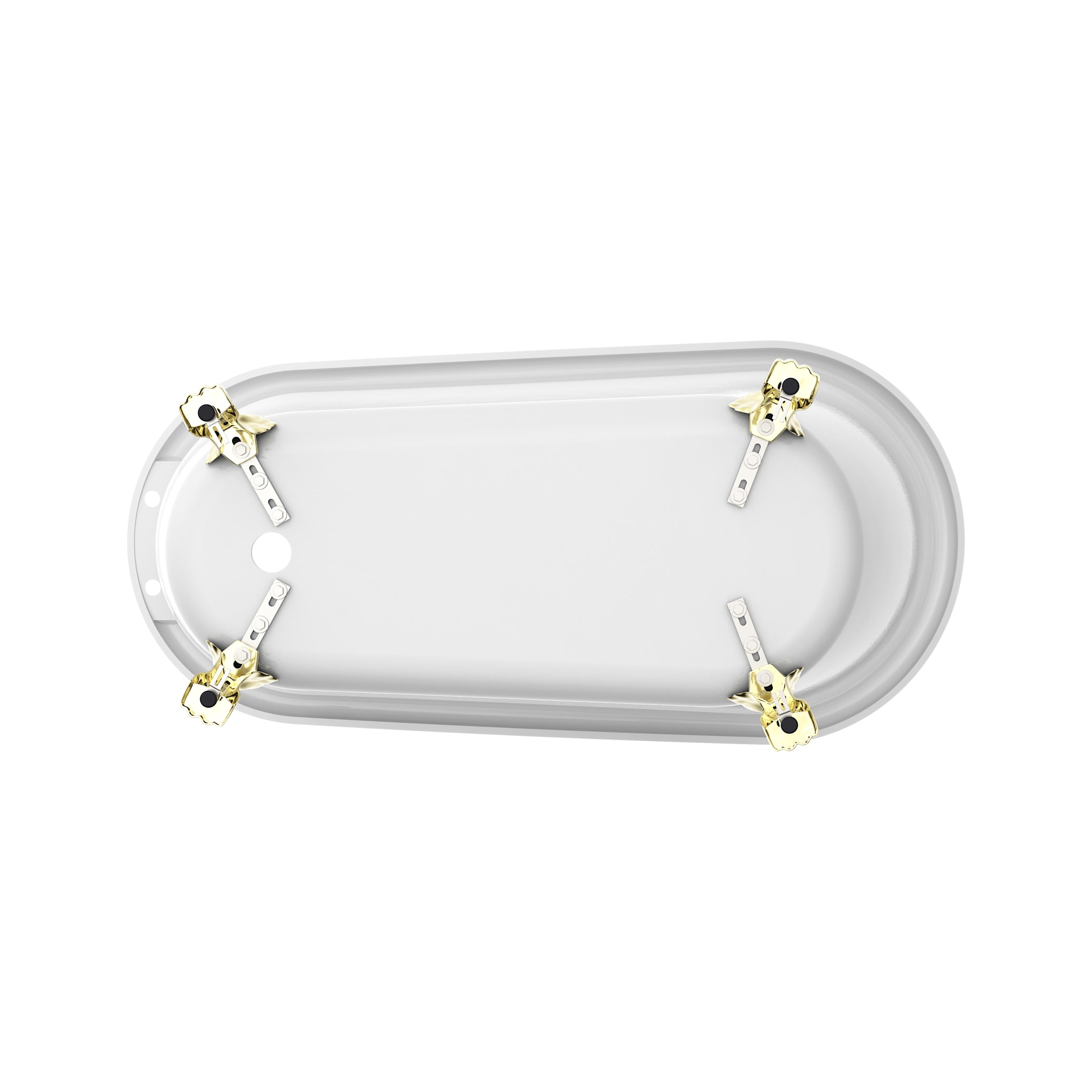 Maidstone Hawke II Acrylic Slipper Clawfoot Tub - Lions Paw Feet