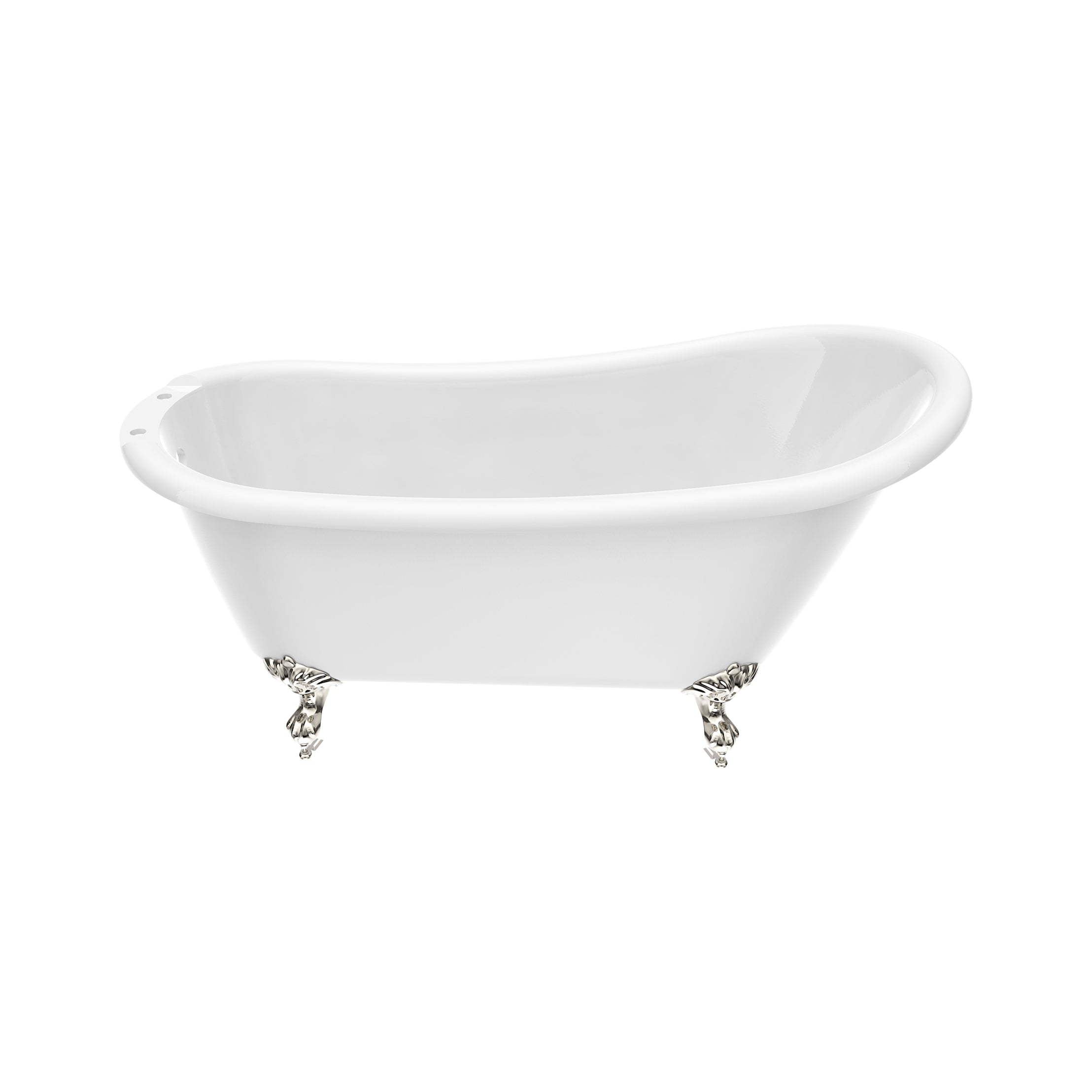 Maidstone Hawke II Acrylic Slipper Clawfoot Tub - Imperial Ball and Claw Feet