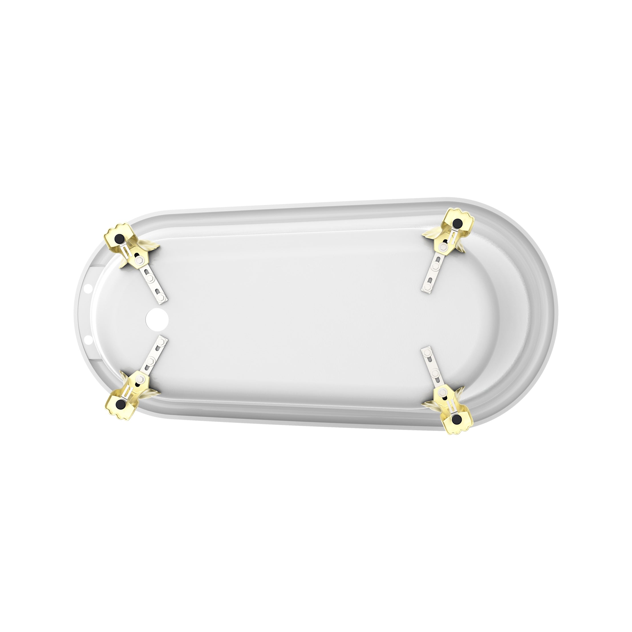 Maidstone Hawke II Acrylic Slipper Clawfoot Tub - Lions Paw Feet