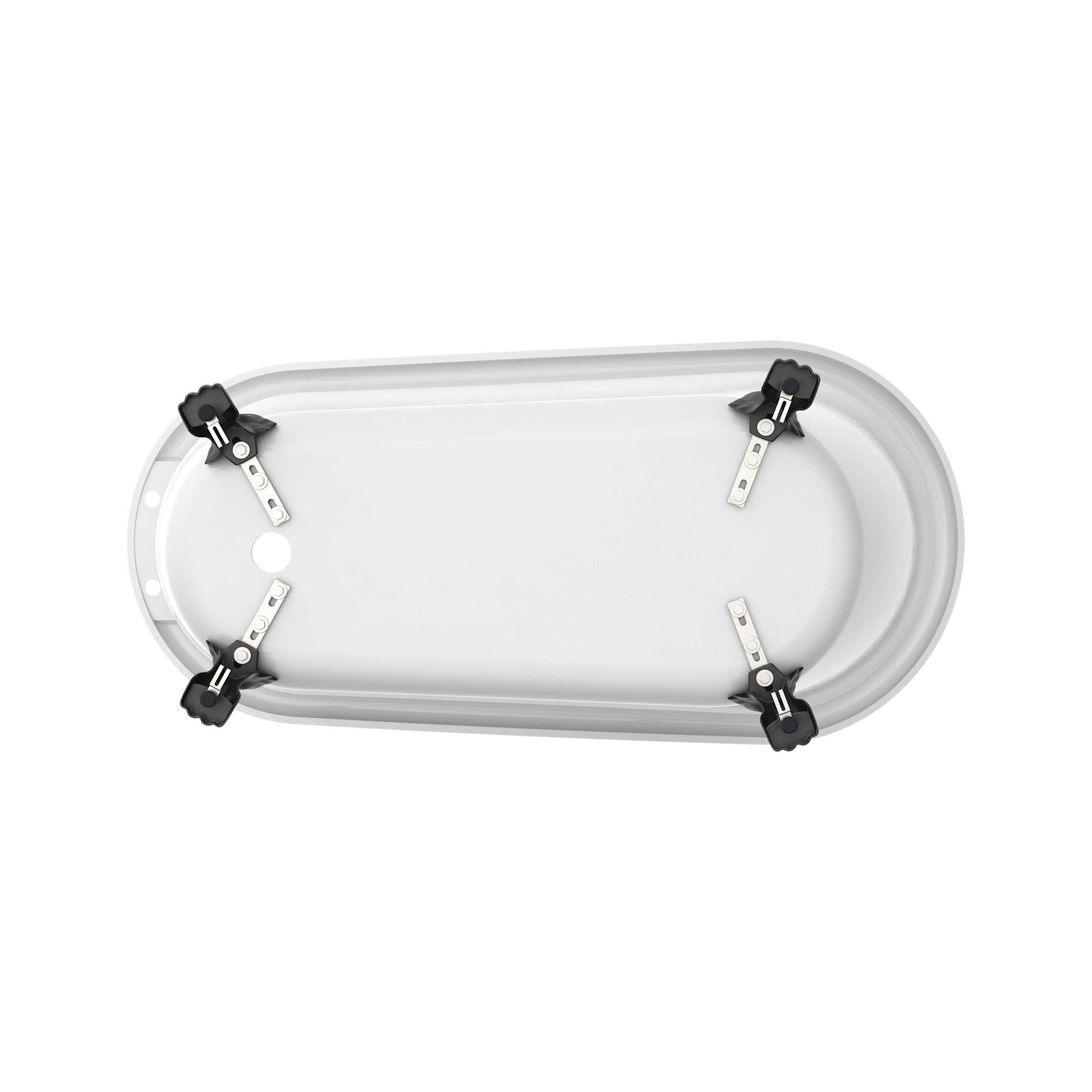 Maidstone Hawke II Acrylic Slipper Clawfoot Tub - Lions Paw Feet