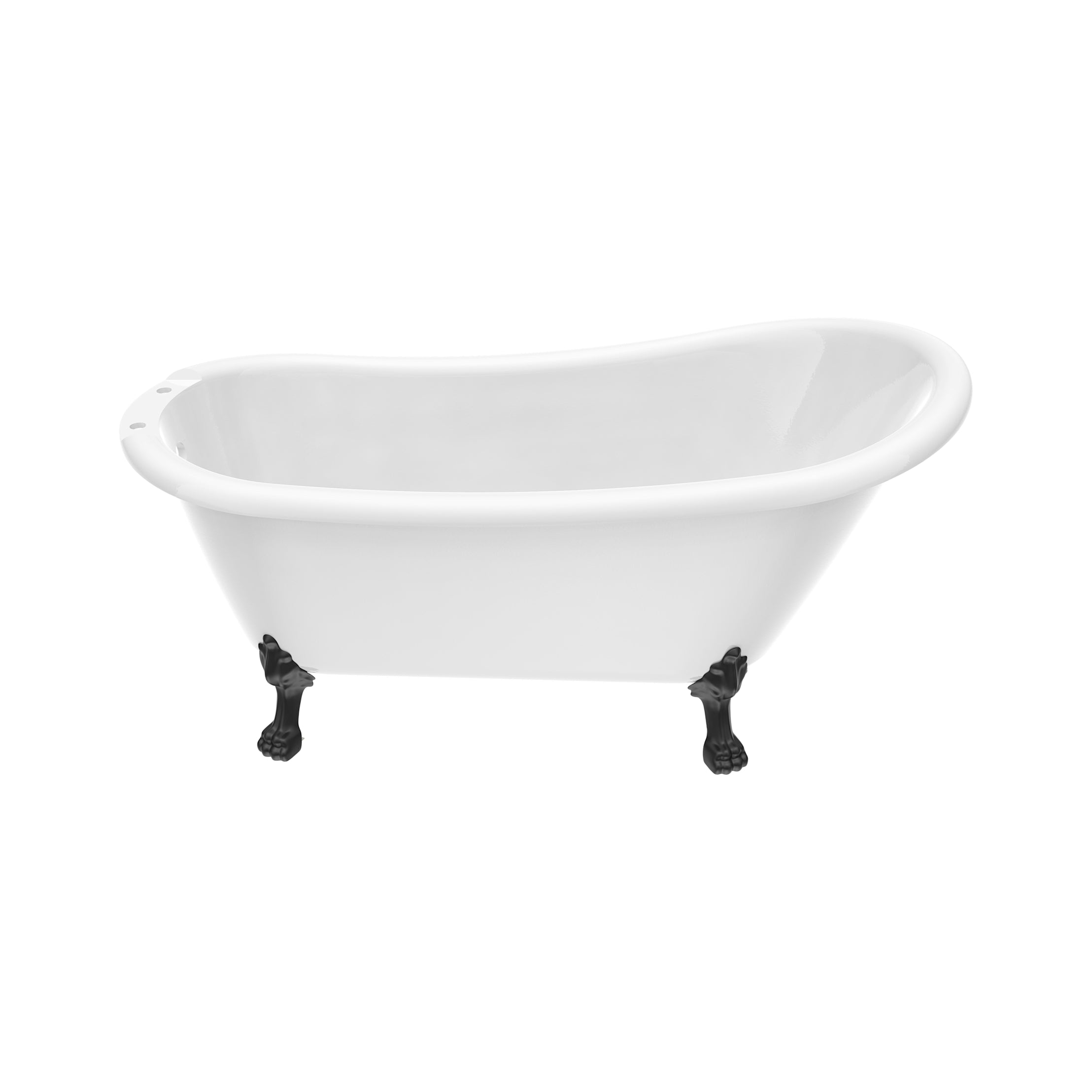 Maidstone Hawke II Acrylic Slipper Clawfoot Tub - Lions Paw Feet