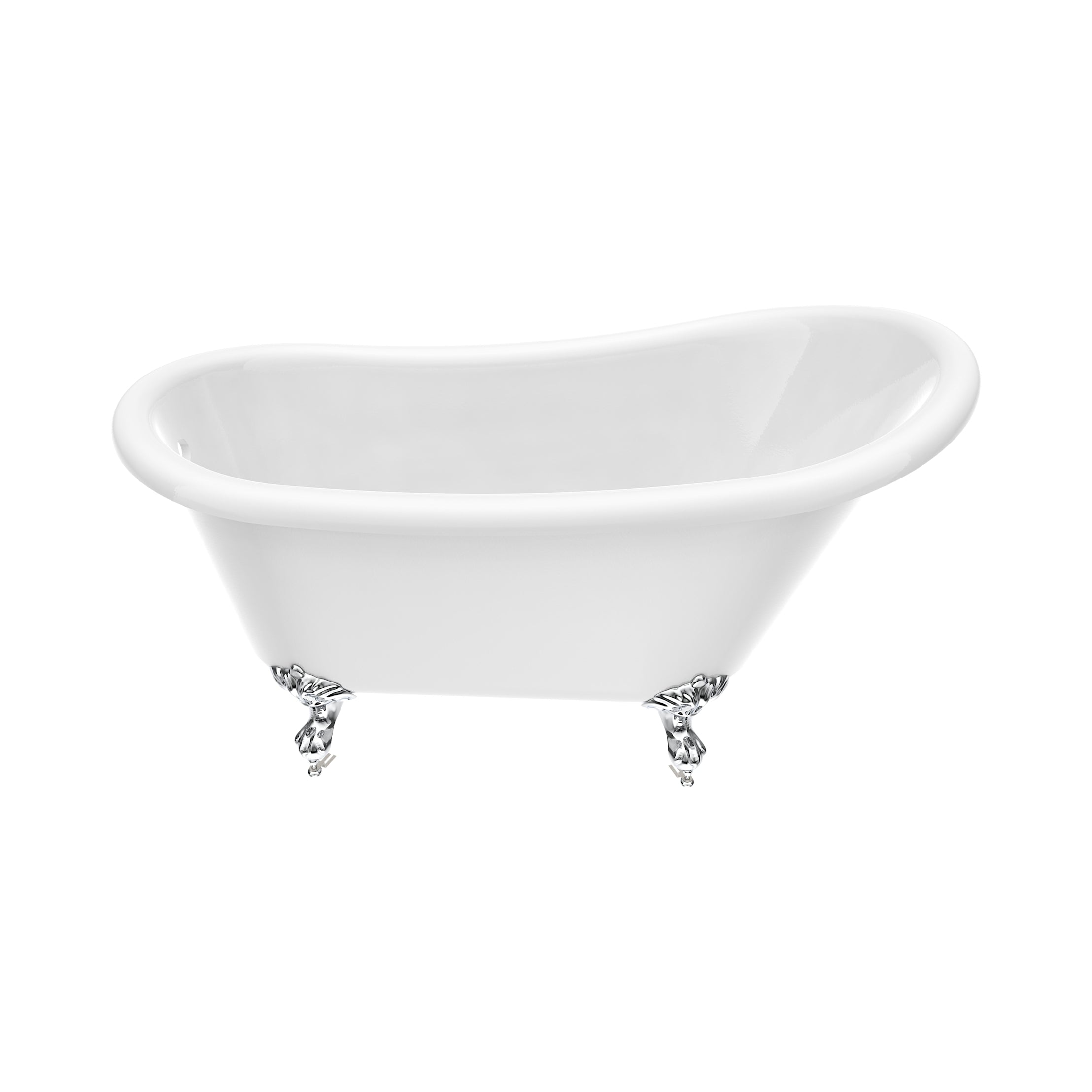 Maidstone Hawke II Acrylic Slipper Clawfoot Tub - Imperial Ball and Claw Feet