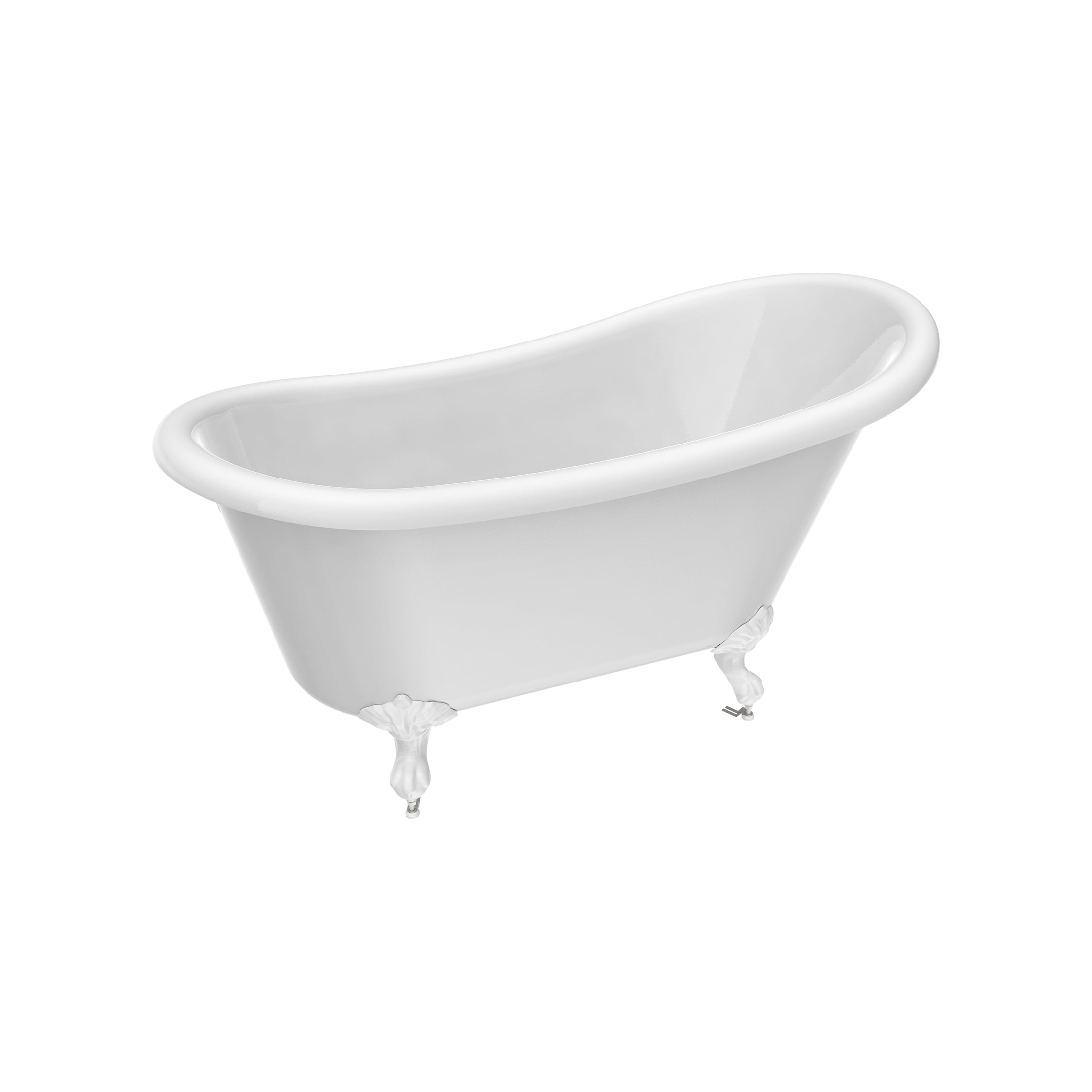Maidstone Hawke II Acrylic Slipper Clawfoot Tub - Imperial Ball and Claw Feet
