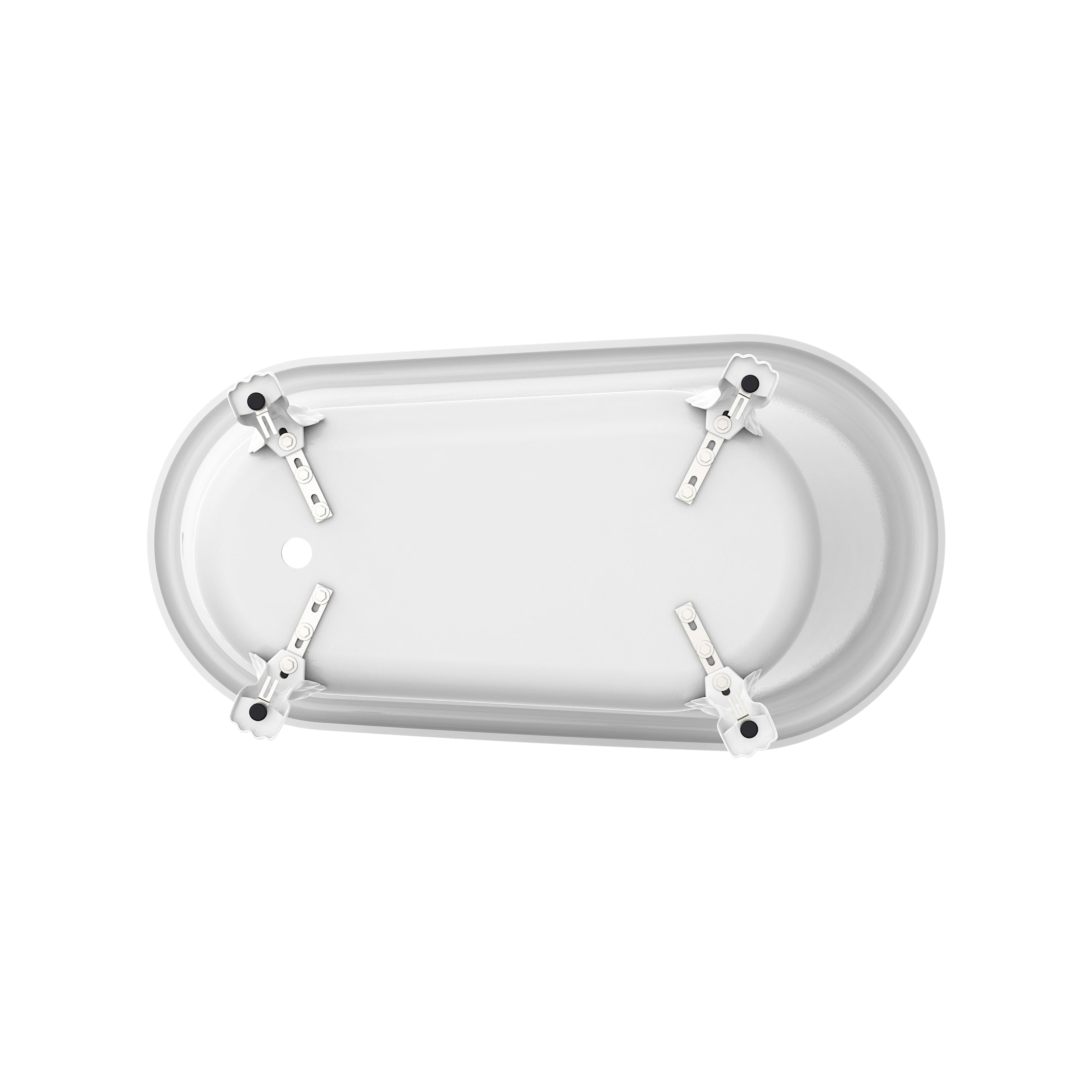 Maidstone Hawke II Acrylic Slipper Clawfoot Tub - Lions Paw Feet