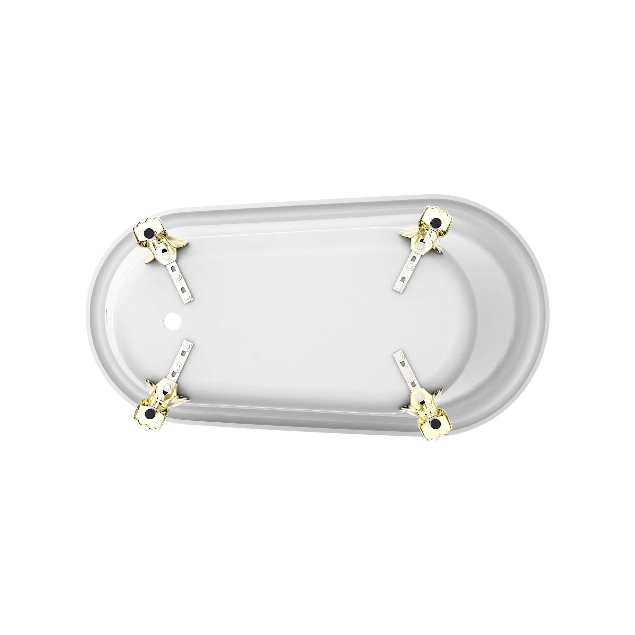 Maidstone Hawke II Acrylic Slipper Clawfoot Tub - Lions Paw Feet