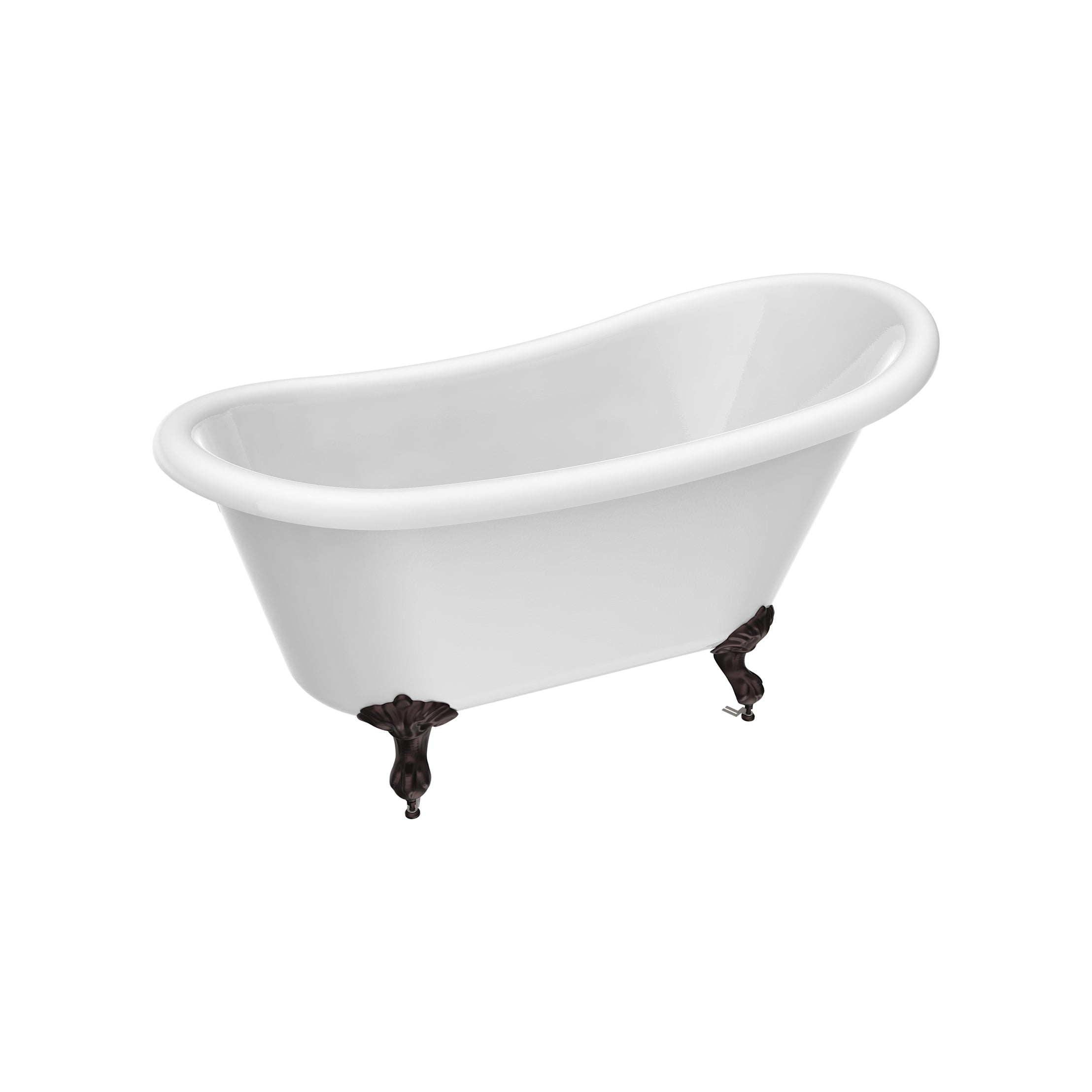Maidstone Hawke II Acrylic Slipper Clawfoot Tub - Imperial Ball and Claw Feet