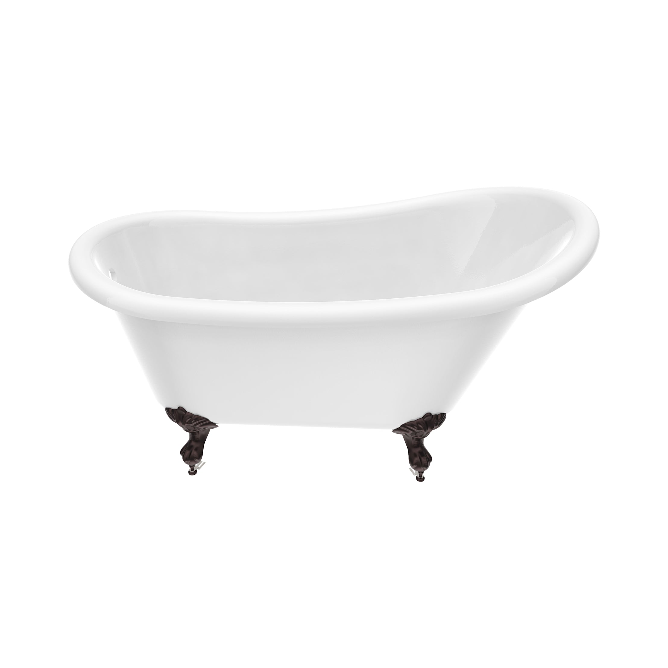 Maidstone Hawke II Acrylic Slipper Clawfoot Tub - Imperial Ball and Claw Feet