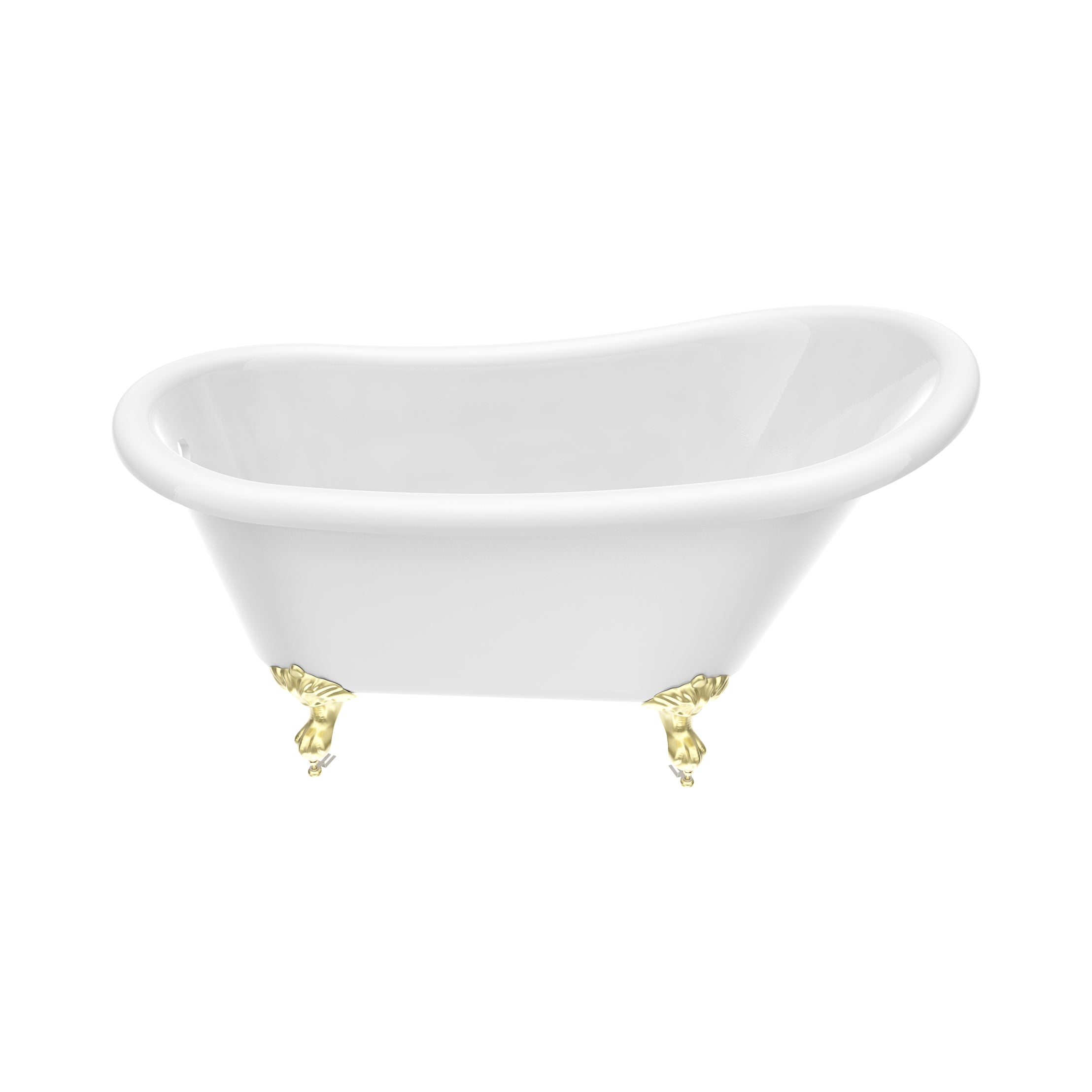 Maidstone Hawke II Acrylic Slipper Clawfoot Tub - Imperial Ball and Claw Feet