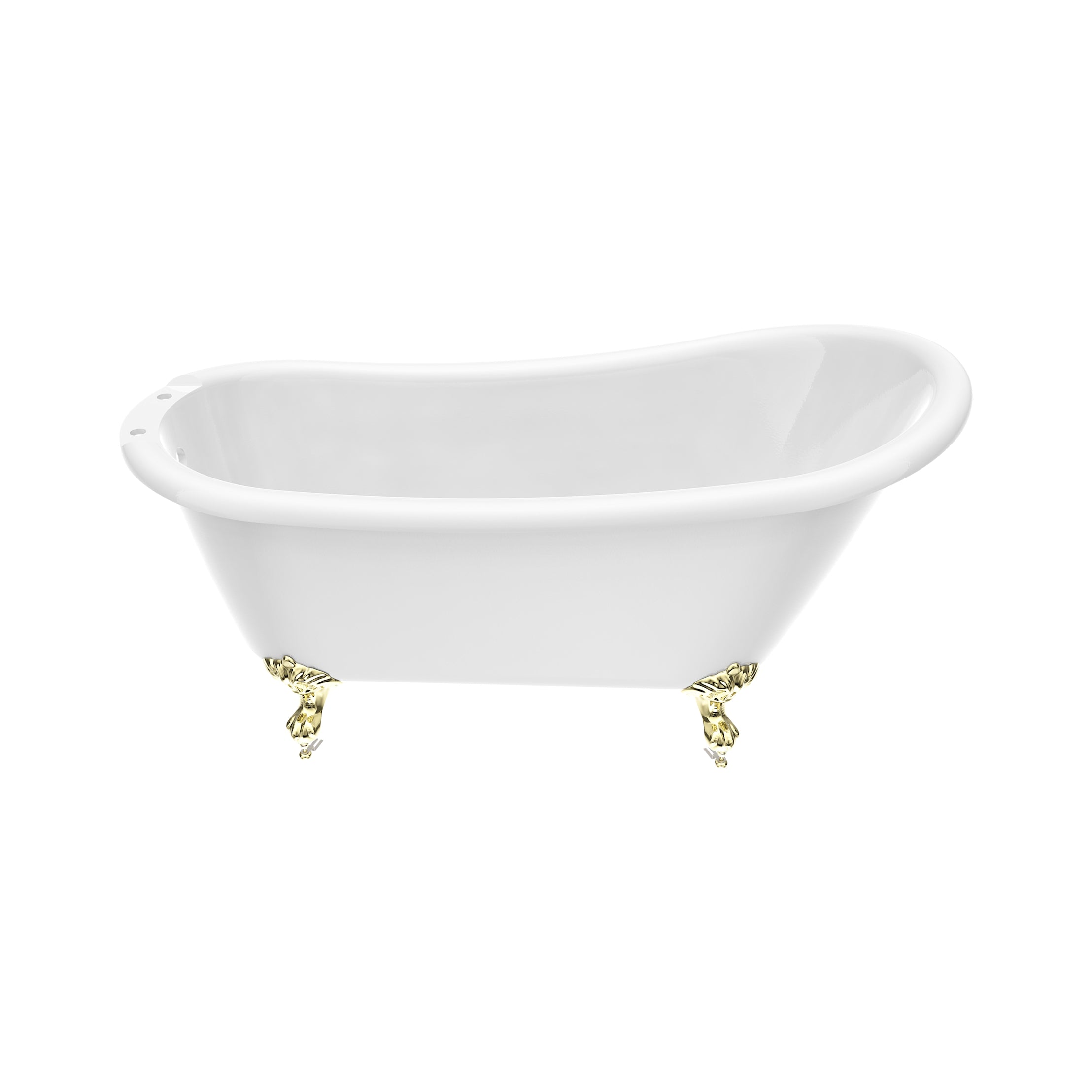 Maidstone Hawke II Acrylic Slipper Clawfoot Tub - Imperial Ball and Claw Feet